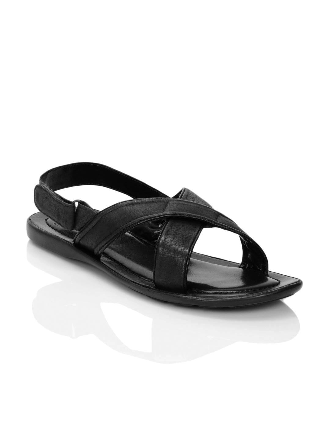 Enroute Men Black Sandals