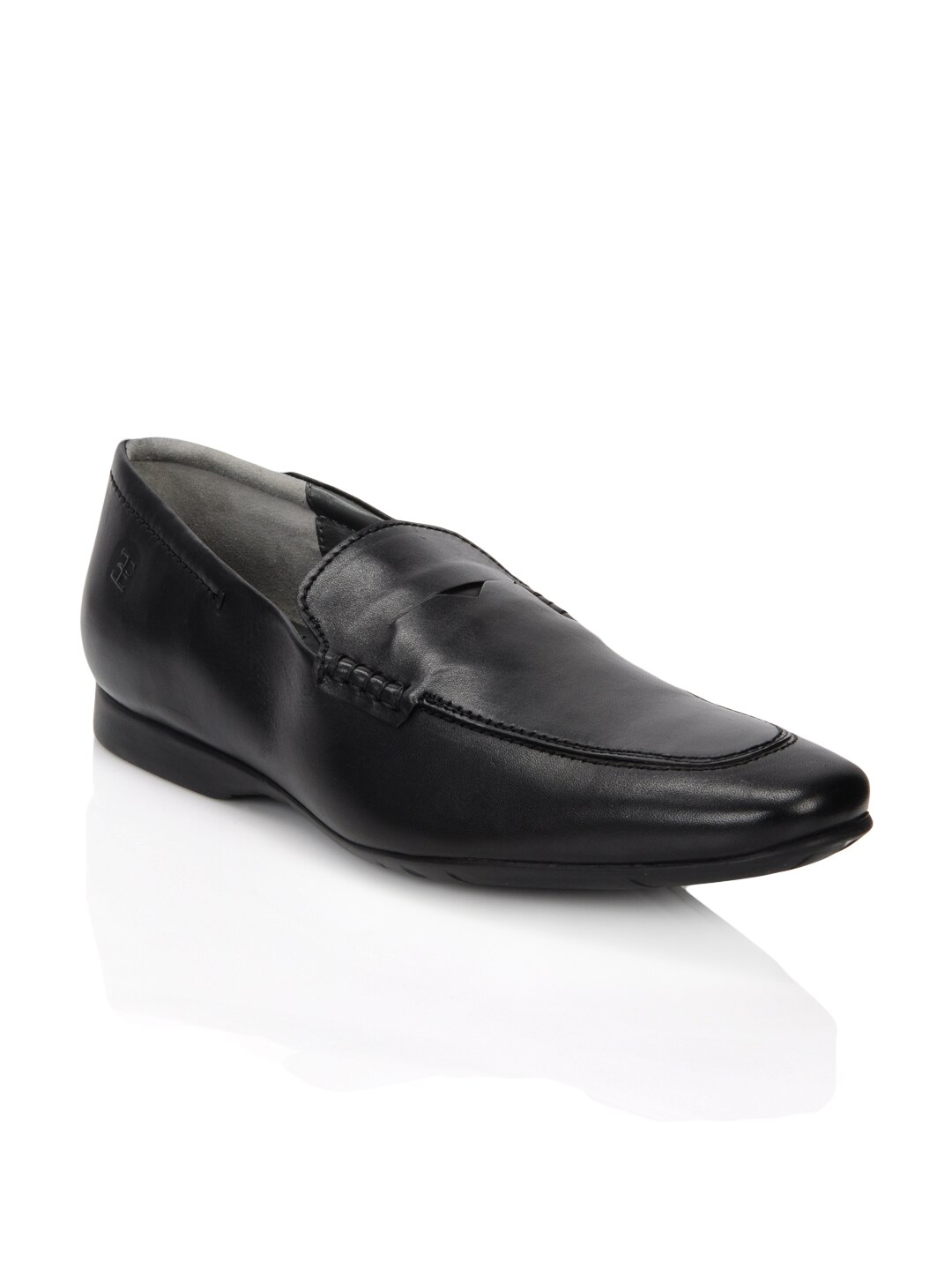Enroute Men Black Formal Shoes