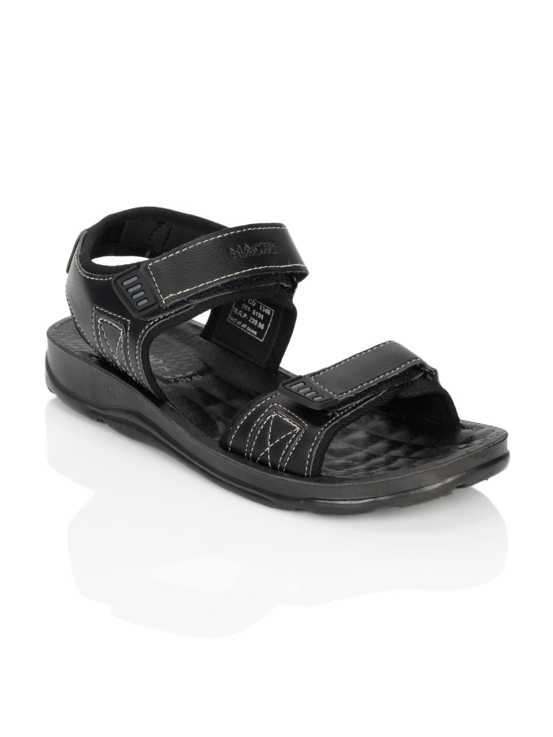Bata Men Macho Black Sandals