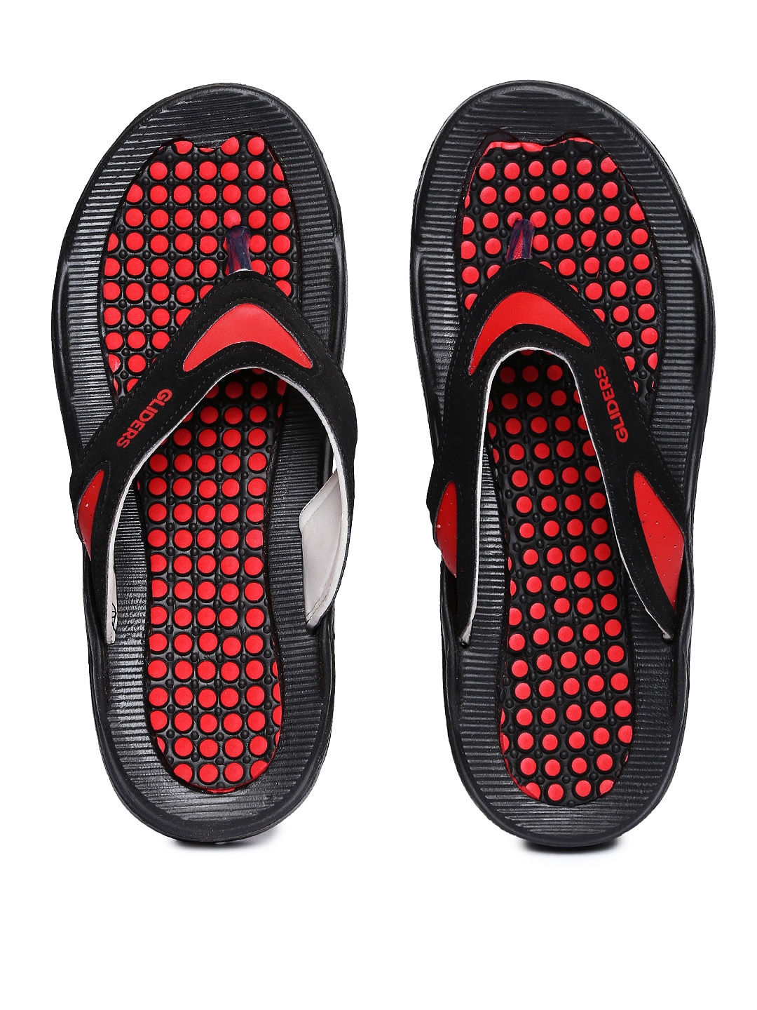 Gliders by Liberty Men Red & Black Econew Flip-Flops