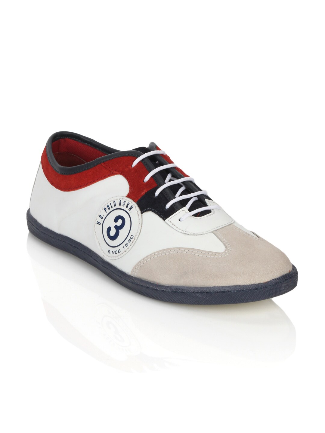 U.S. Polo Assn. Men White Shoes