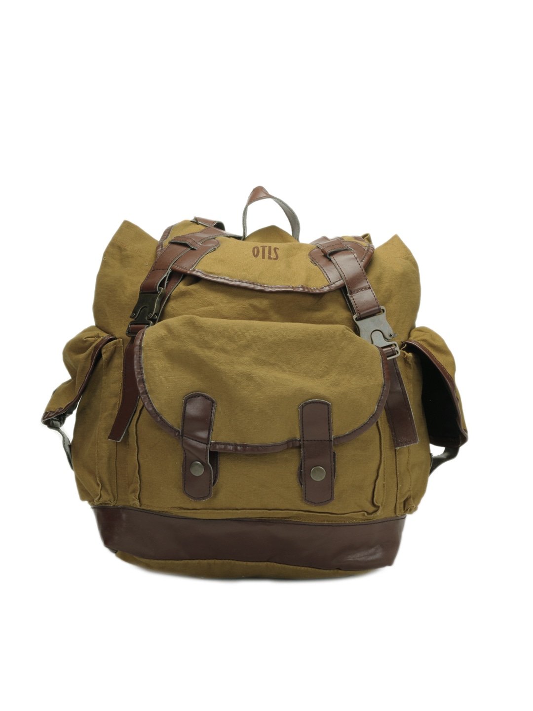 OTLS Unisex Mustard Brown Backpack