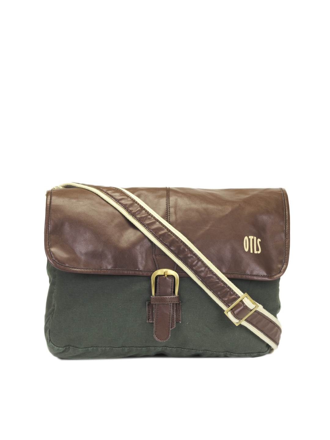 OTLS Unisex Olive Green Messenger Bag