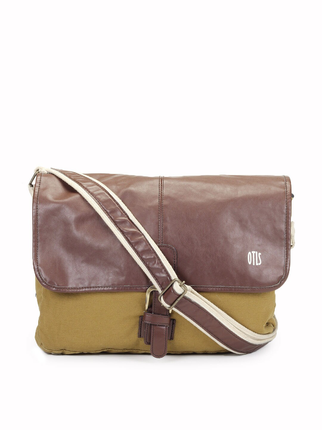 OTLS Unisex Mustard Brown Messenger Bag