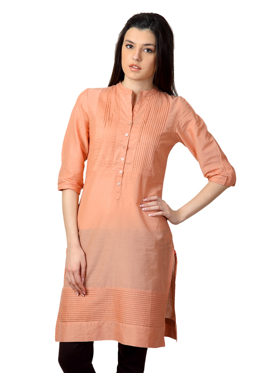 W Women Orange Kurta