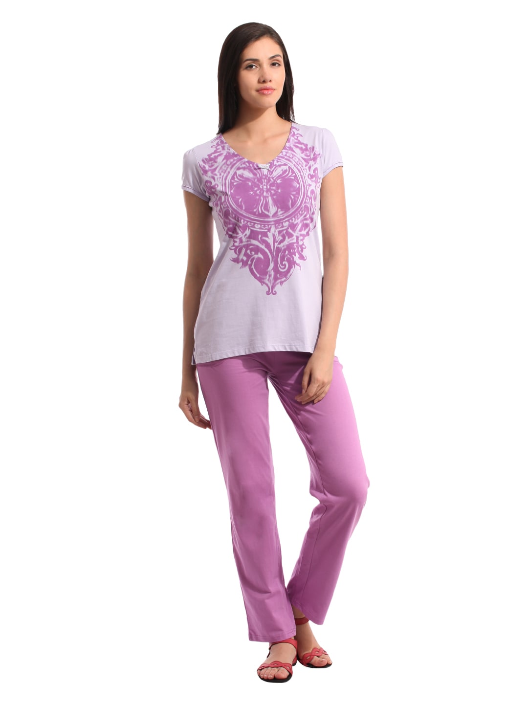 SDL by Sweet Dreams Women Lavender Night suits