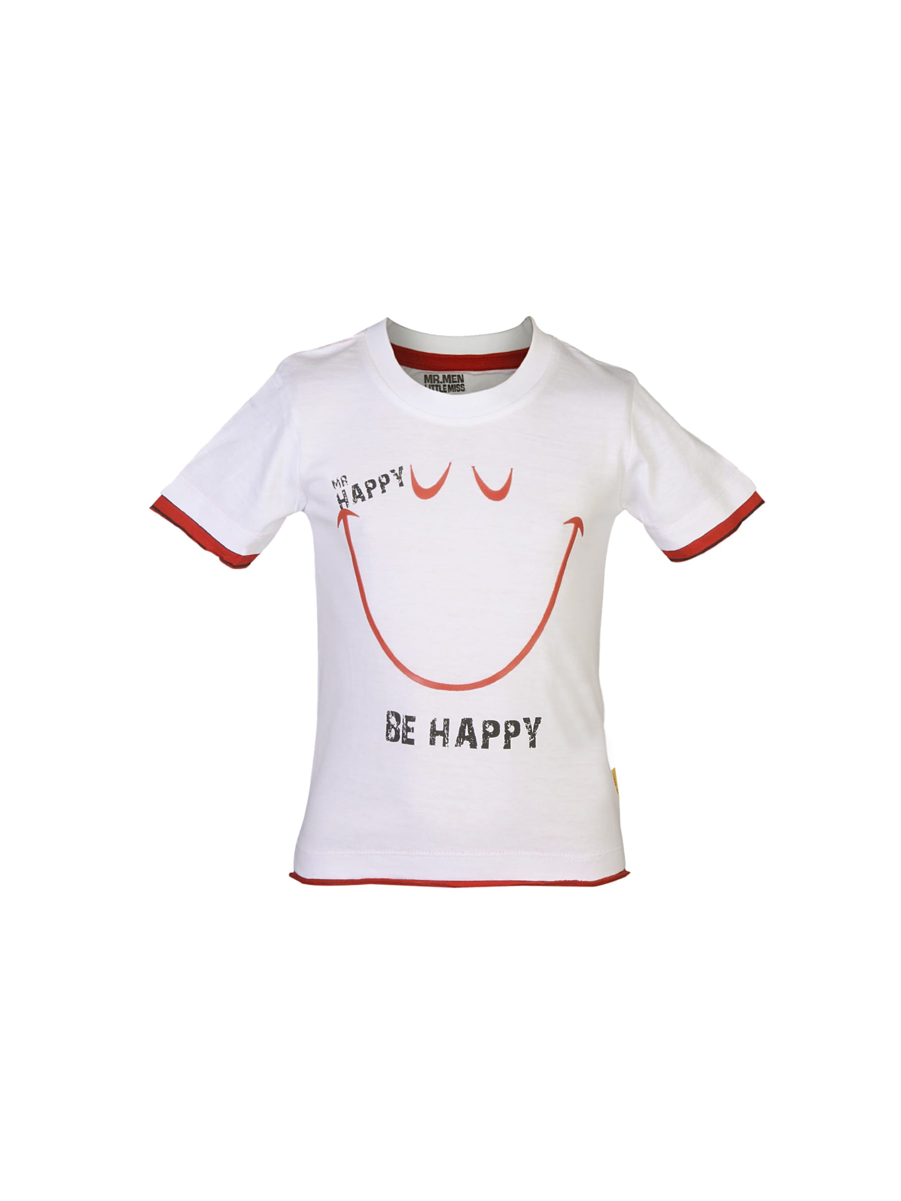 Mr.Men Boys Mr. Happy White T-shirt