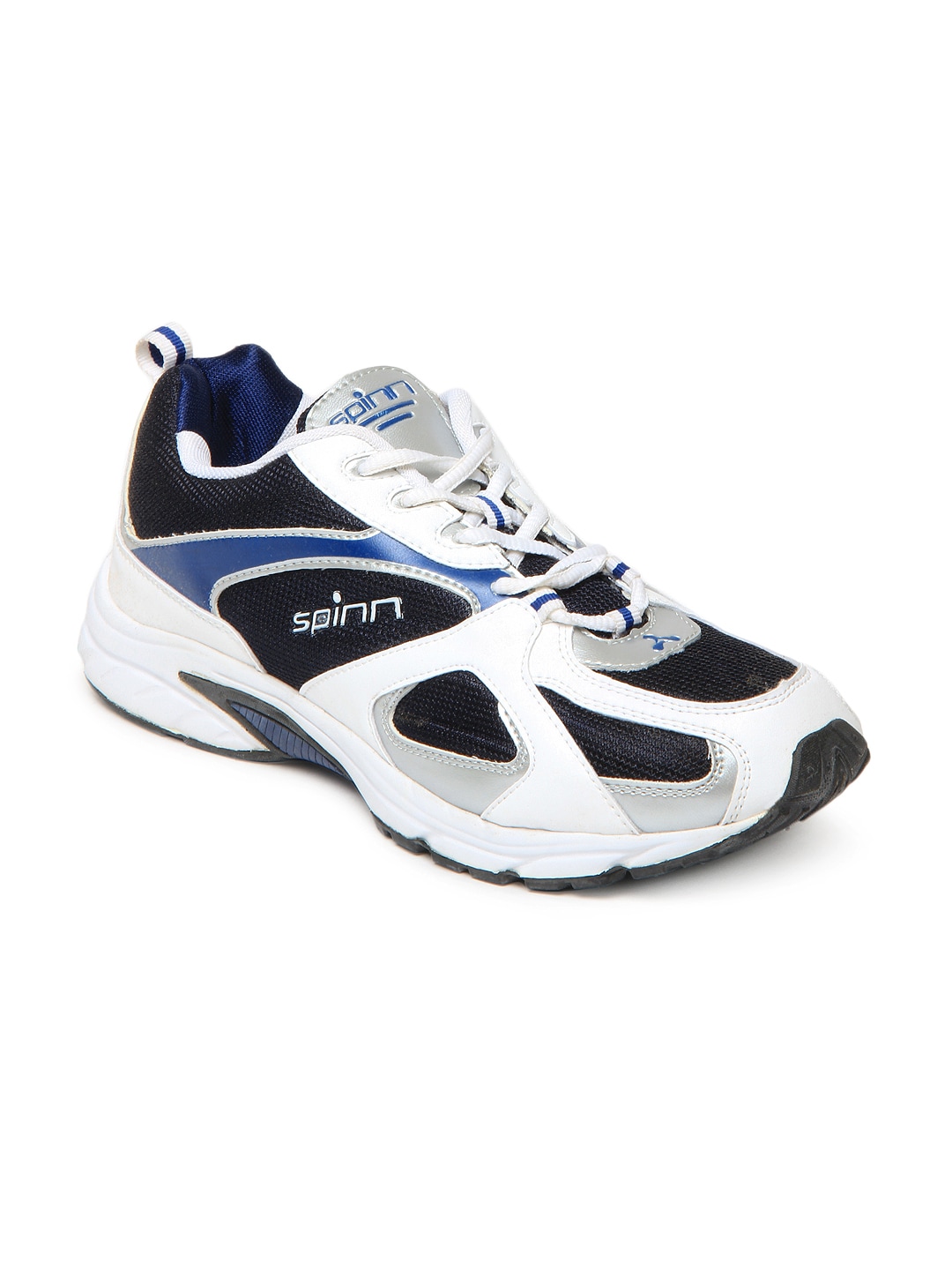 Spinn Men Navy & White Bounce Sports Shoes