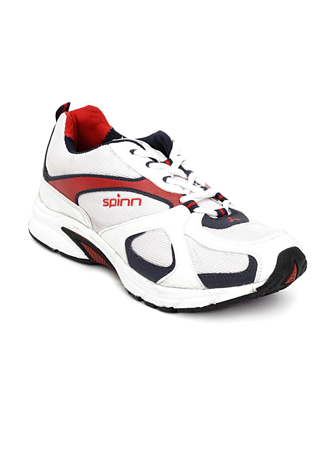 Spinn Men Bounce White Sports Shoes