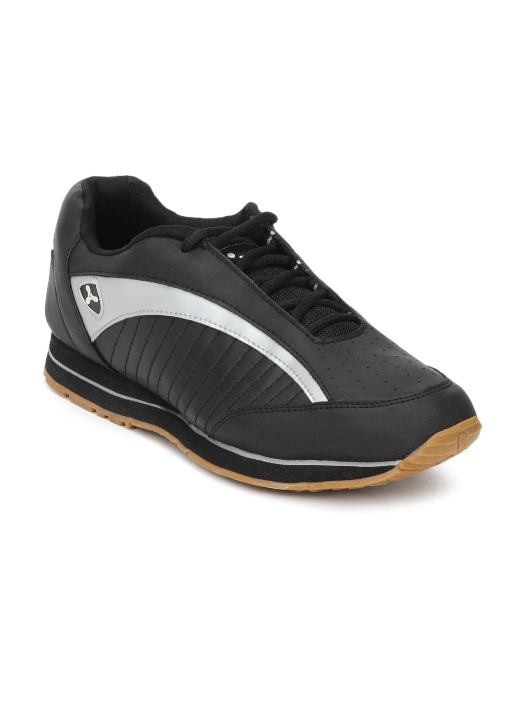 Spinn Men Techno Black Sports Shoes