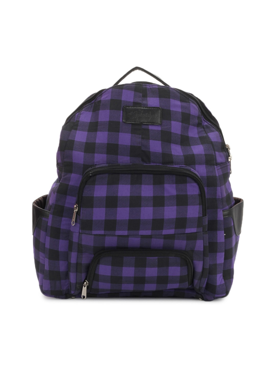 Paridhan Women Black & Purple Backpack