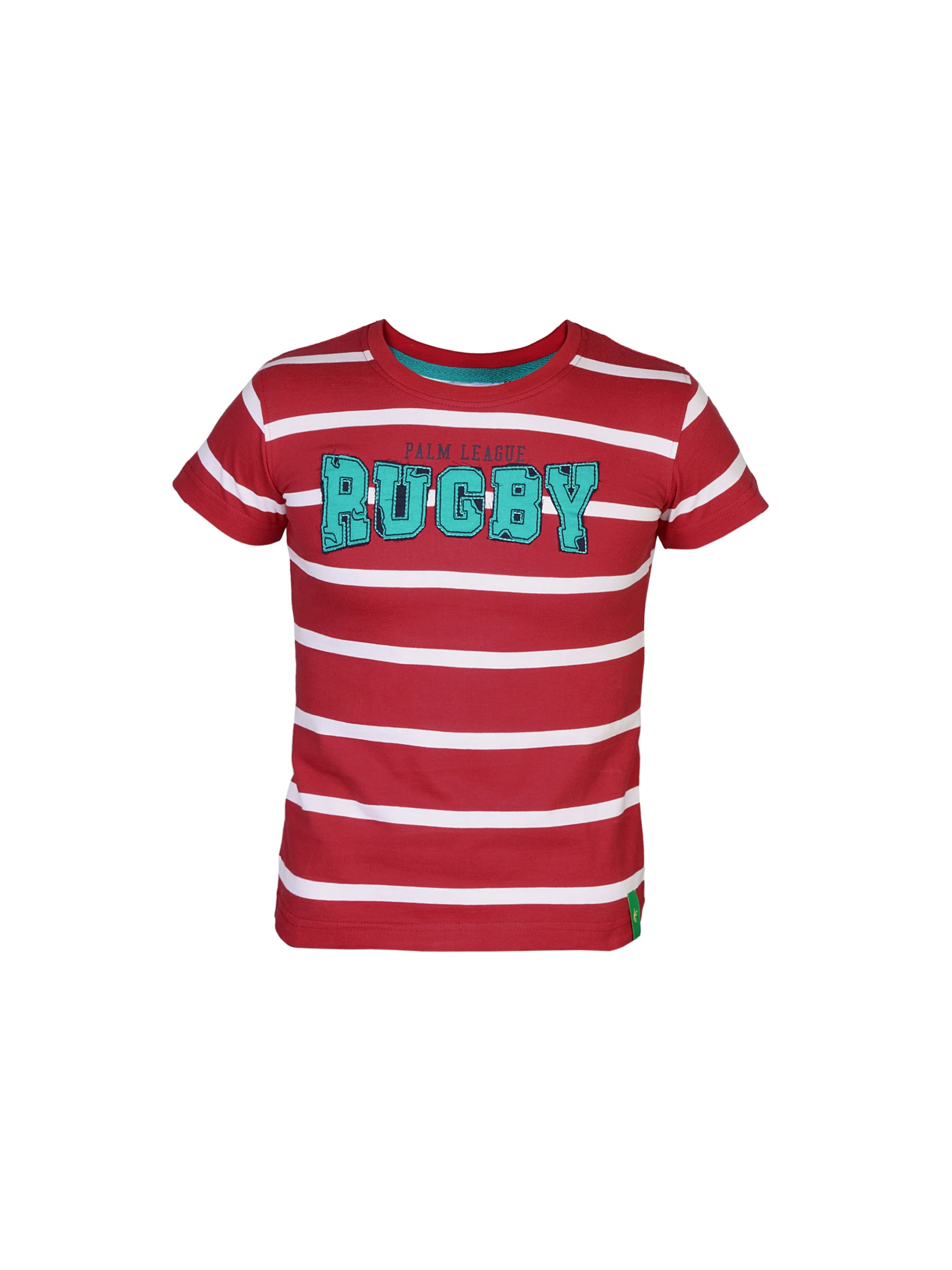 Gini and Jony Boys Striped Red T-Shirt