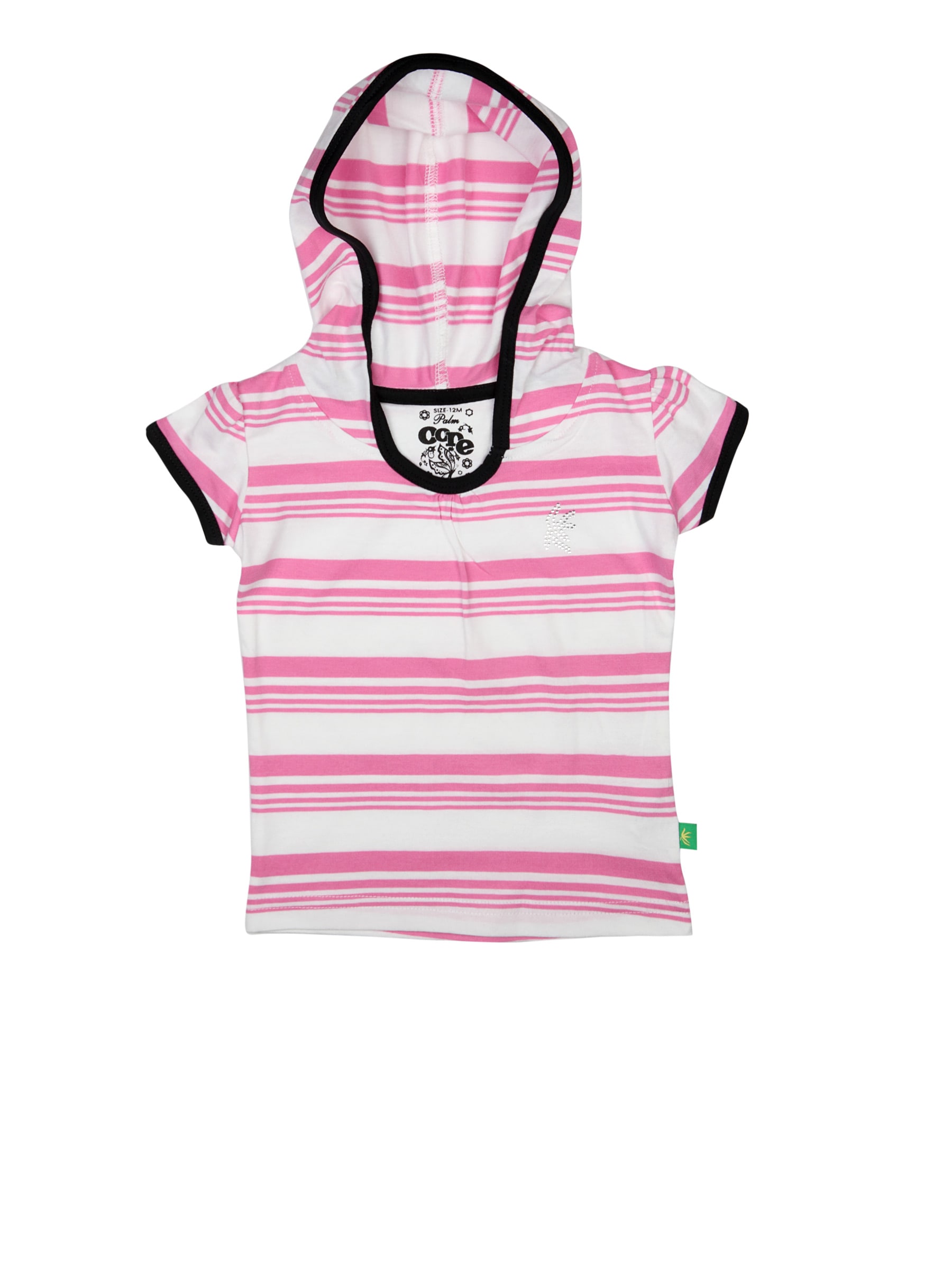 Gini and Jony Girls Striped Pink Top