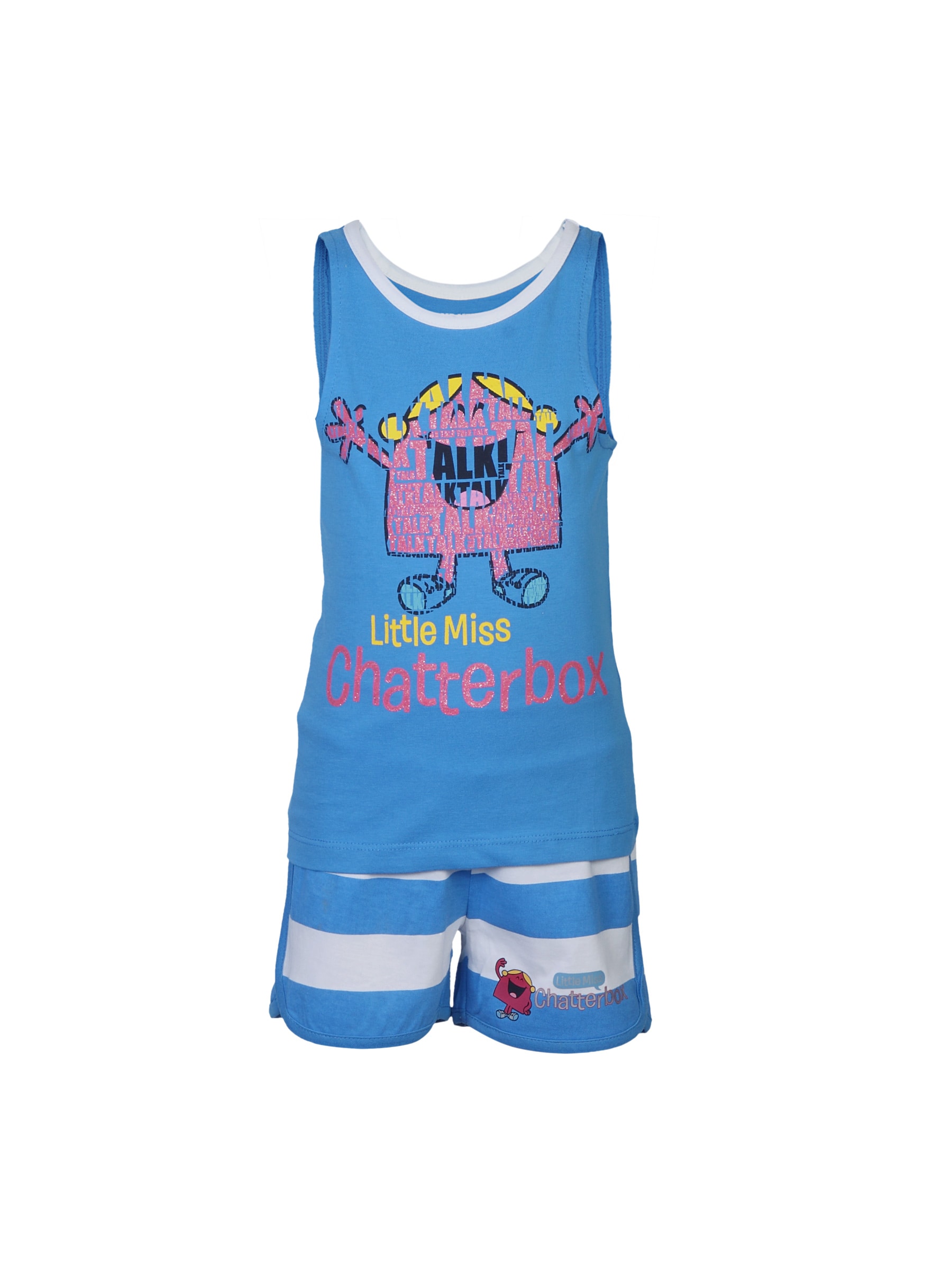 Little Miss Girls Chatterbox Blue Clothing Set