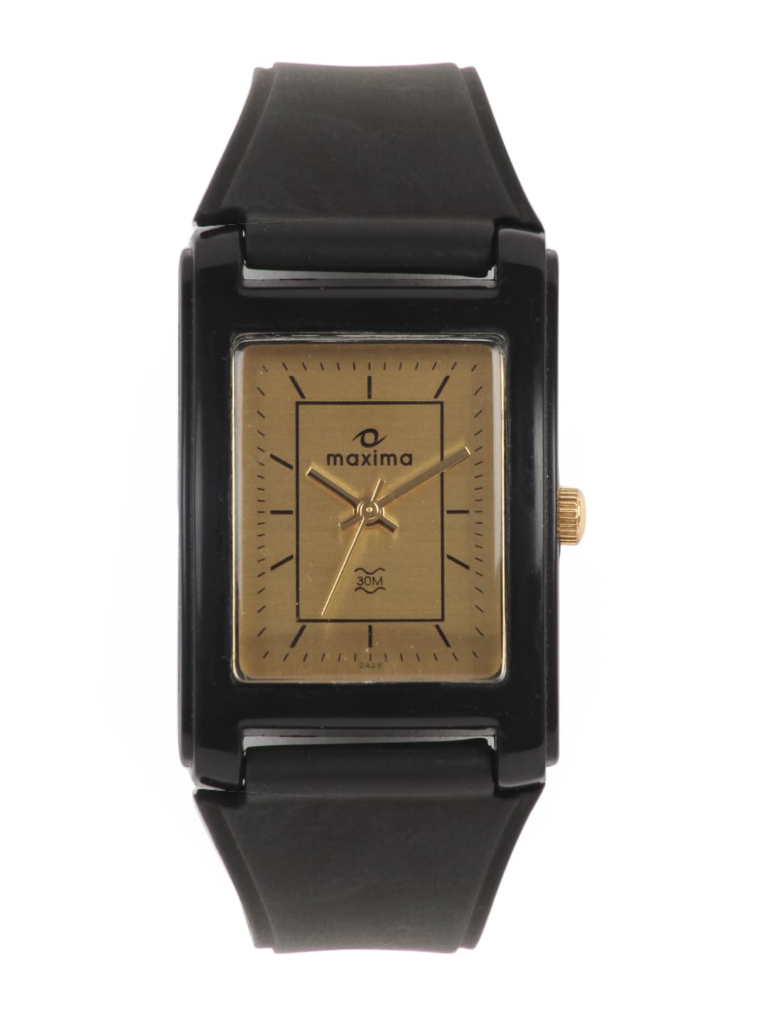 Maxima Men Gold Dial Watch