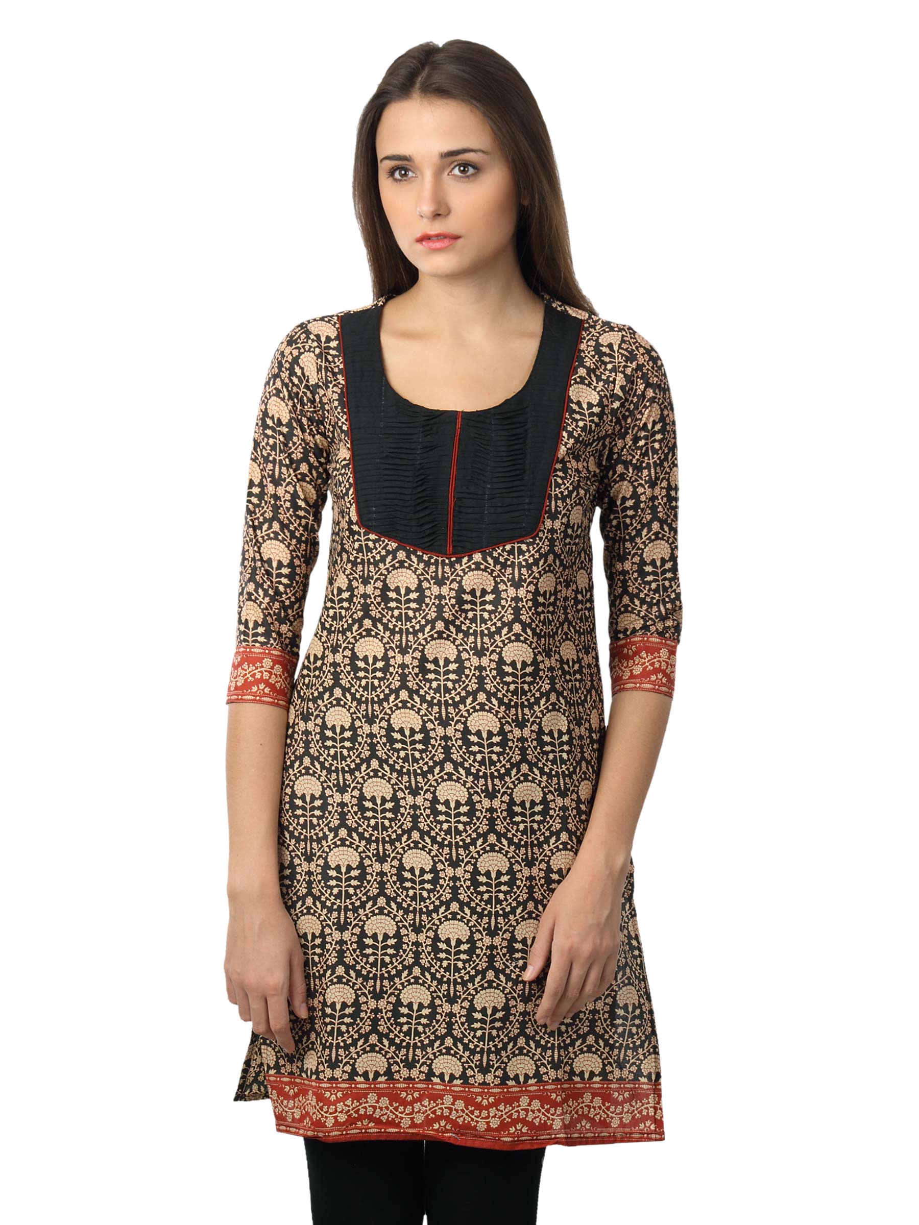 Vishudh Women Black Kurta