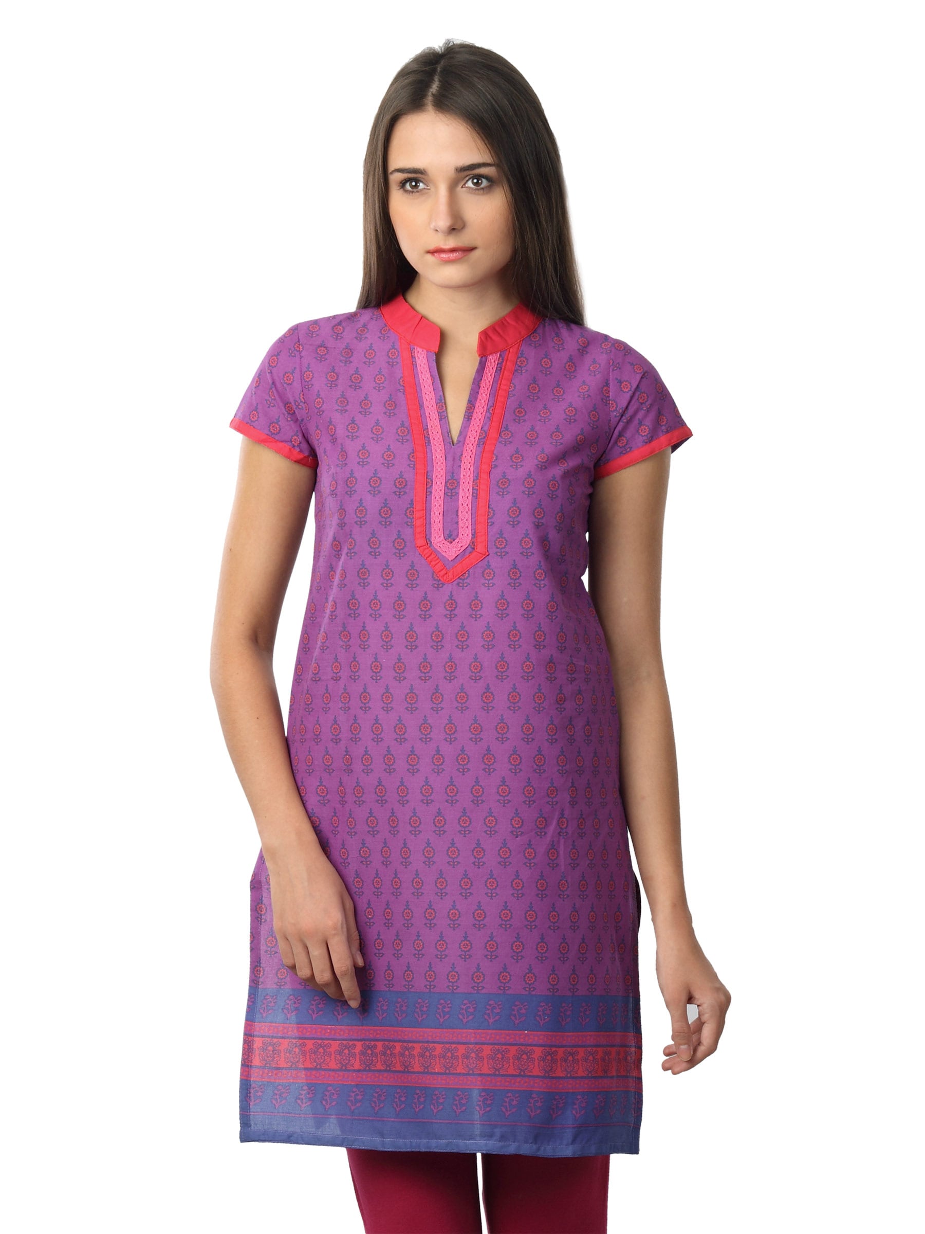 Vishudh Women Purple Kurta