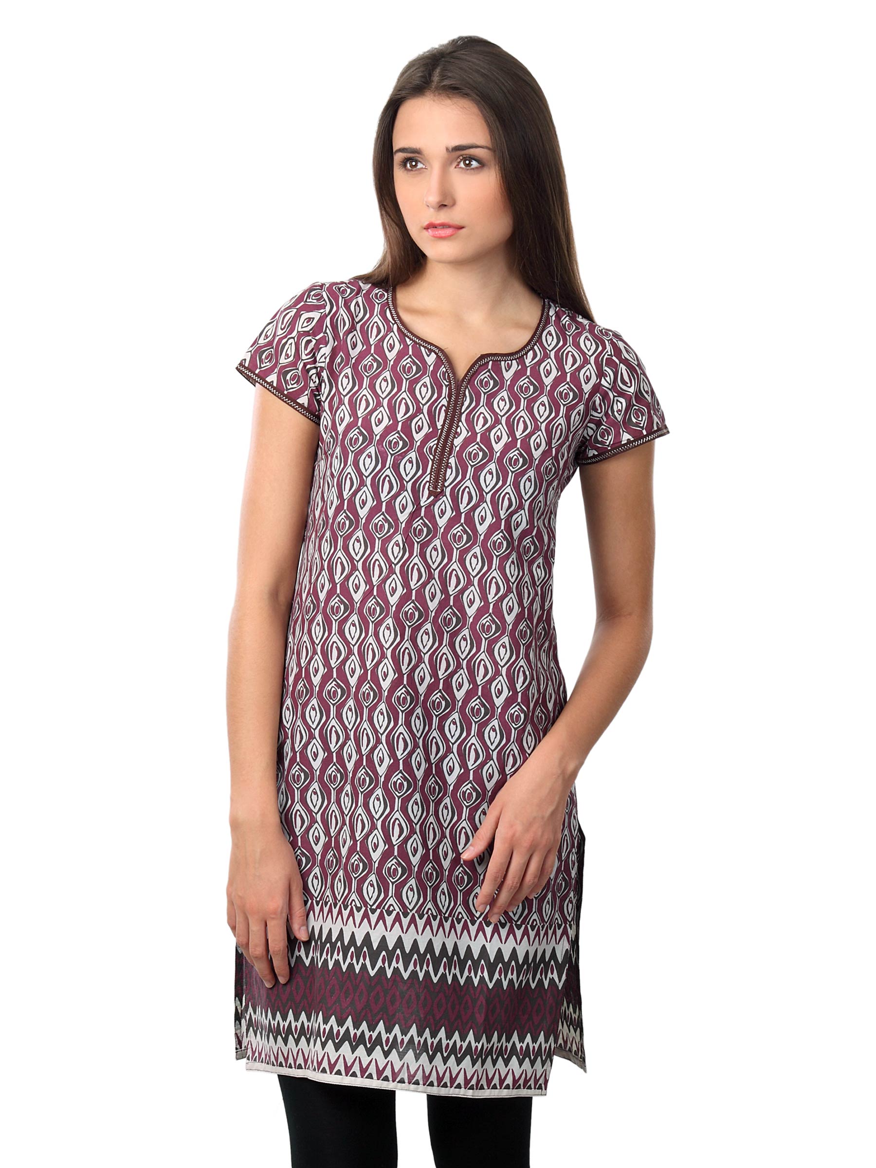 Vishudh Women Purple Kurta