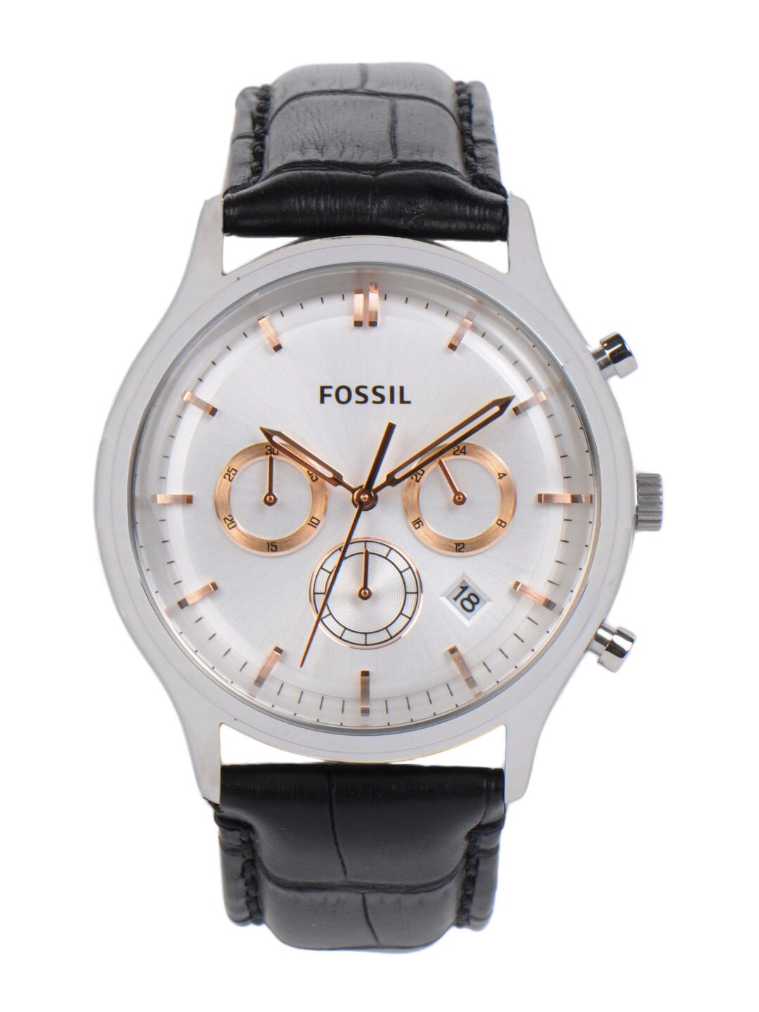 Fossil Men White Dial Chronograph Watch FS4640