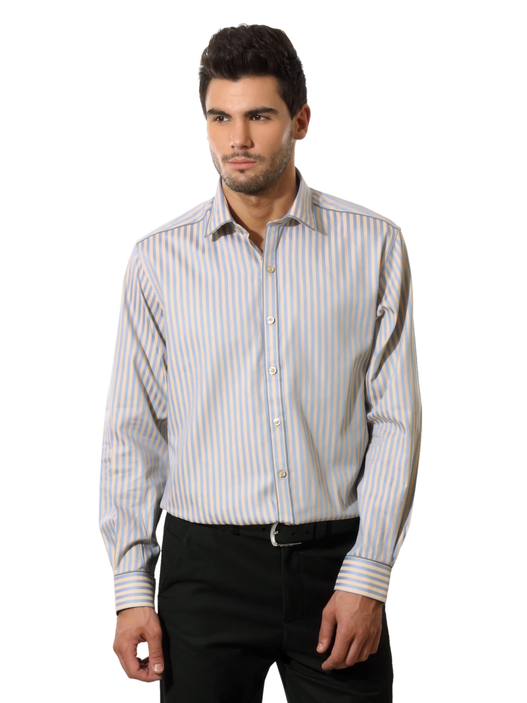 Wills Lifestyle Men Blue Dexter Club Shirt