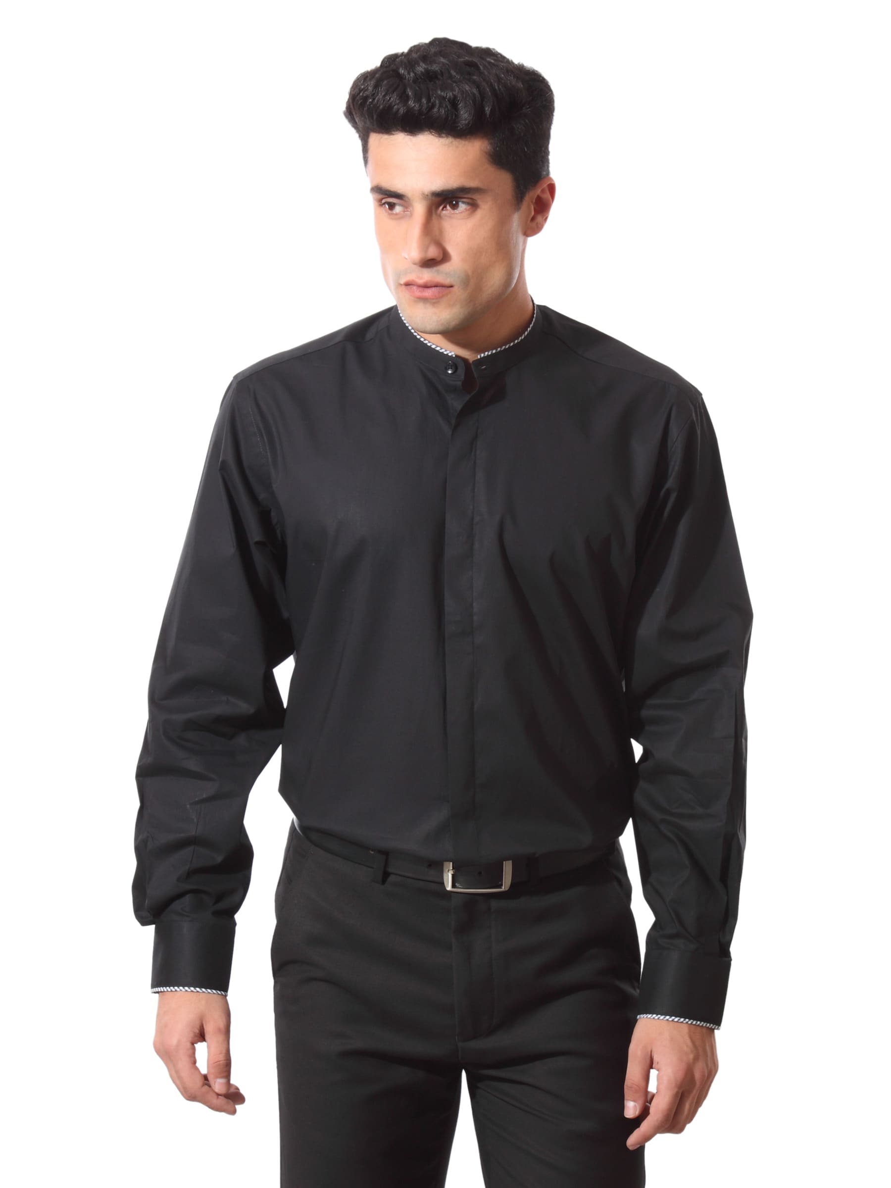 Wills Lifestyle Men ClubLife Black Shirt