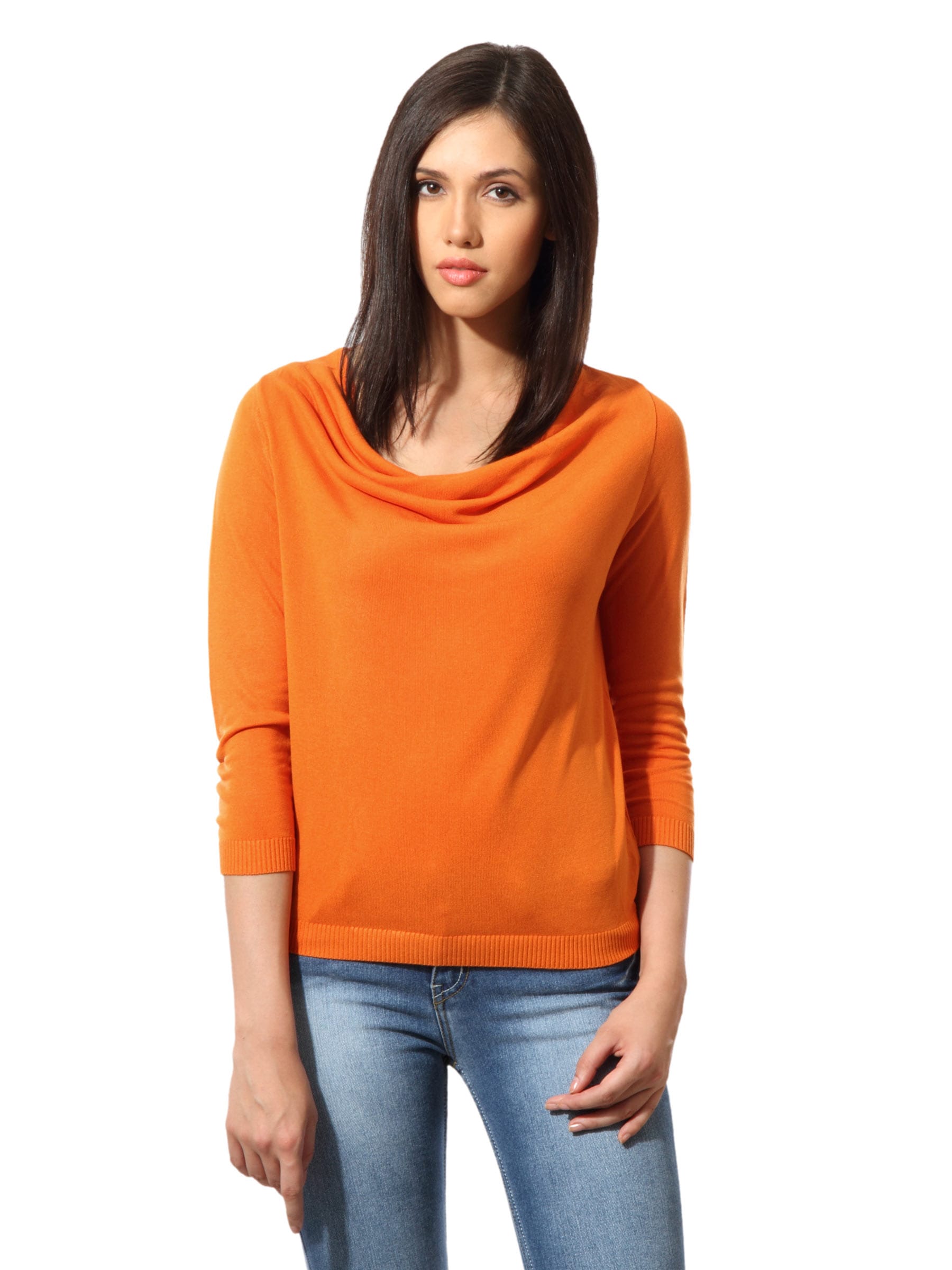 United Colors of Benetton Women Orange Top