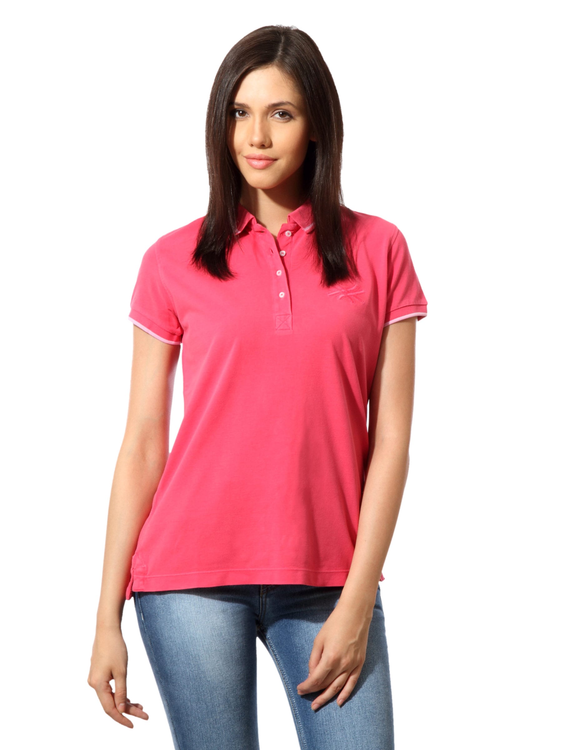 United Colors of Benetton Women Pink T-shirt