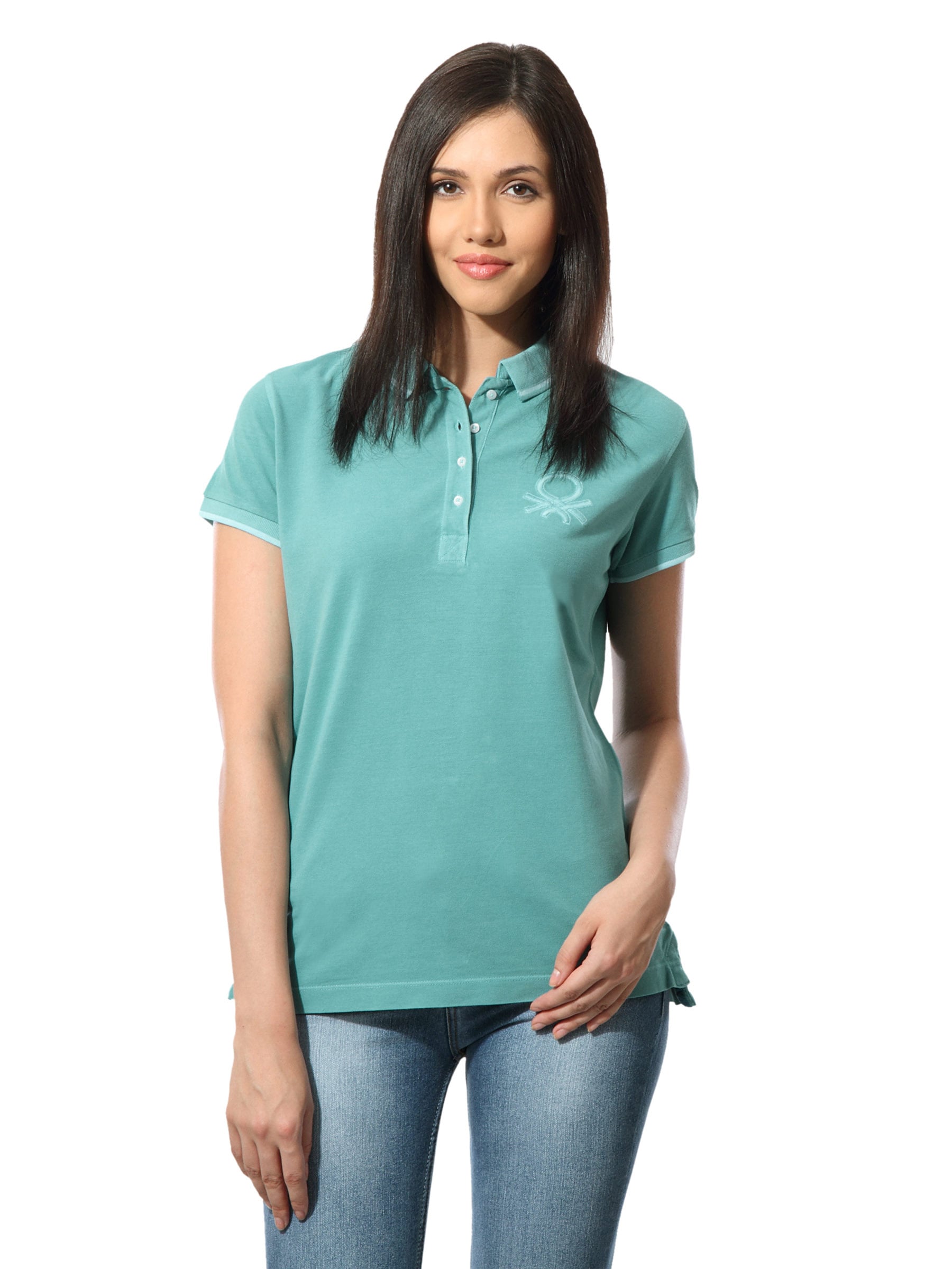 United Colors of Benetton Women Blue T-shirt