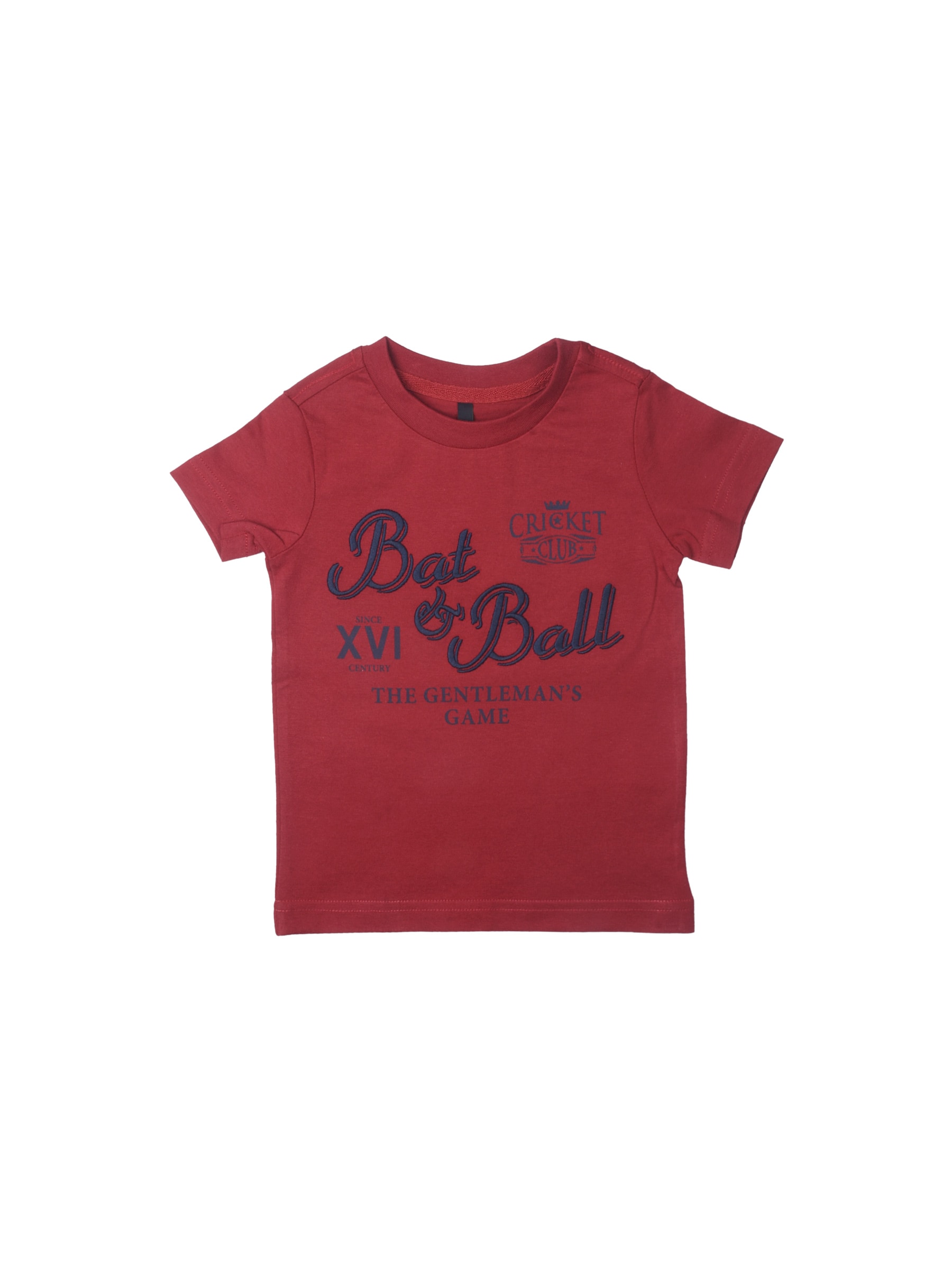 United Colors of Benetton Boys Printed Red T-shirt
