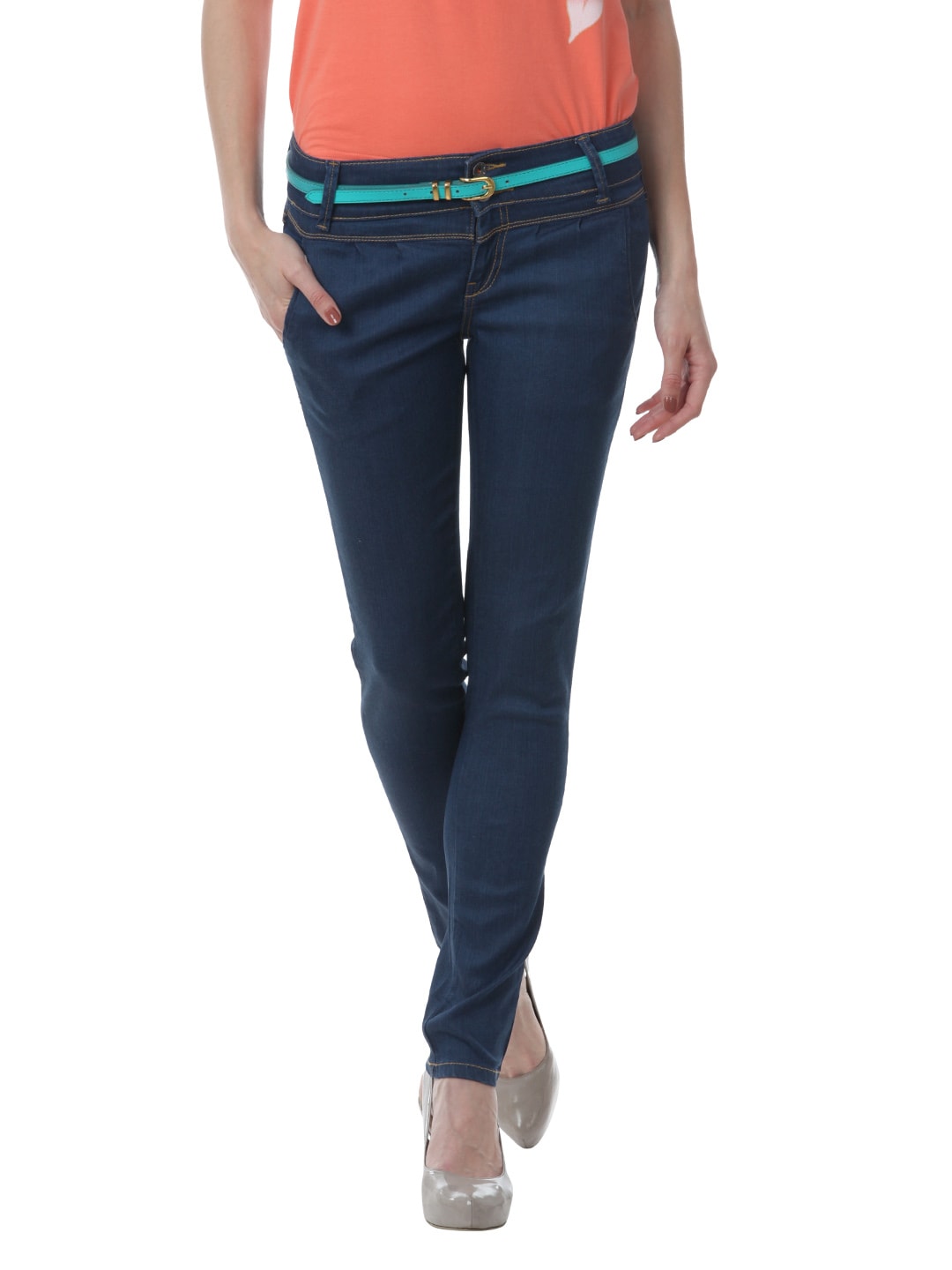 United Colors of Benetton Women Navy Blue Jeans