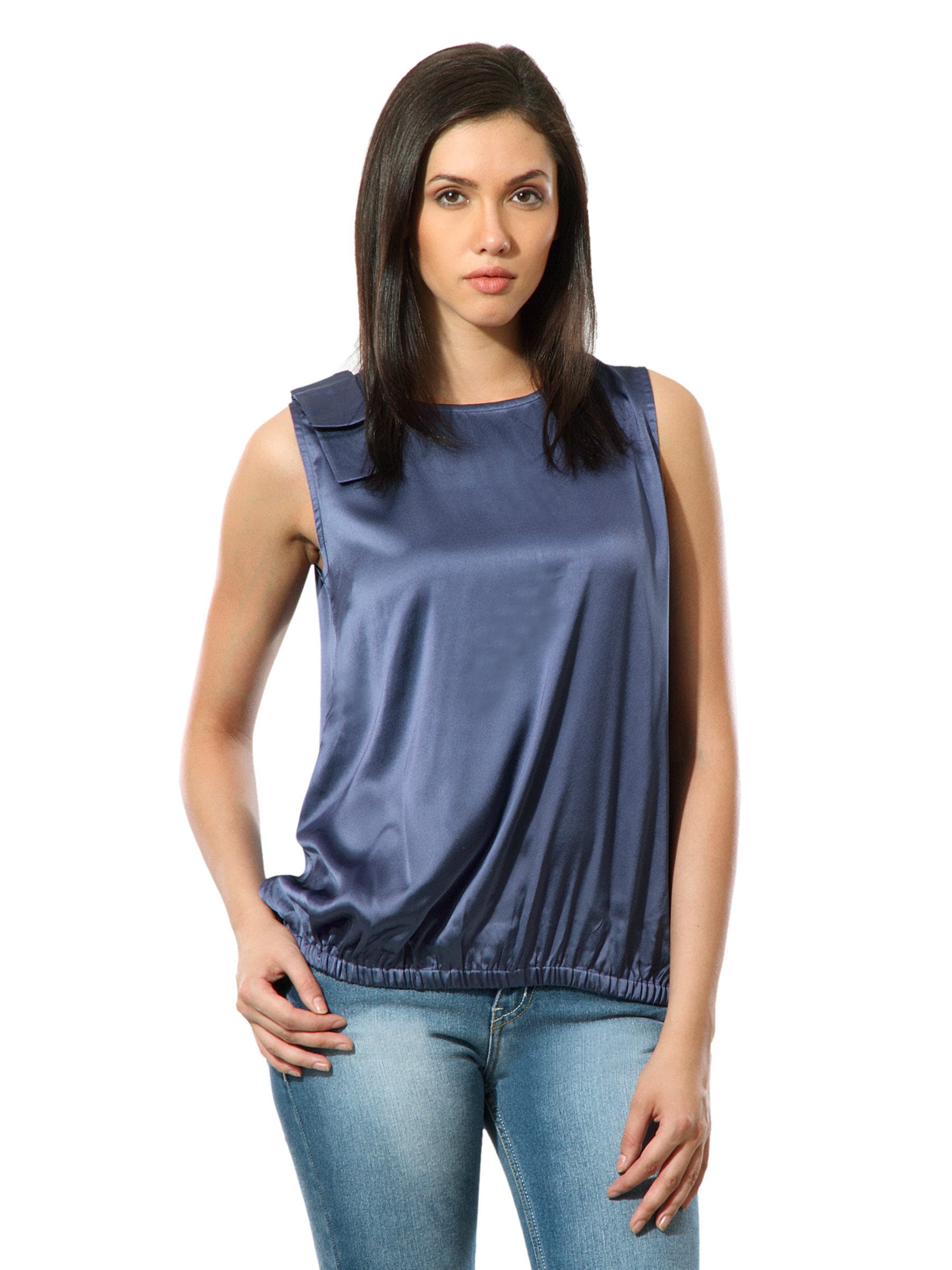 United Colors of Benetton Women Blue Top