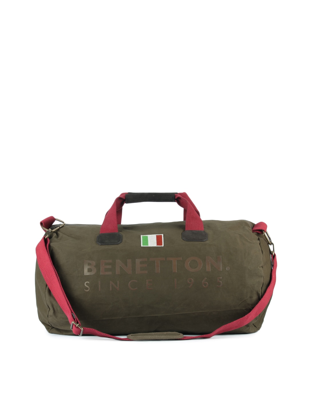 United Colors of Benetton Men Olive Duffle Bag