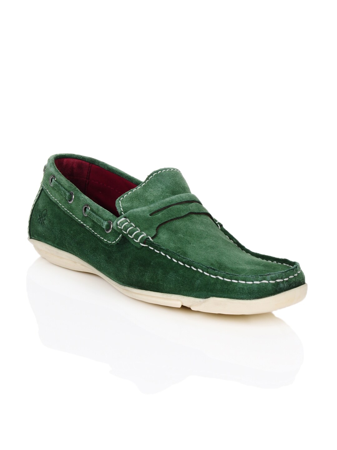 United Colors of Benetton Men Green Shoes
