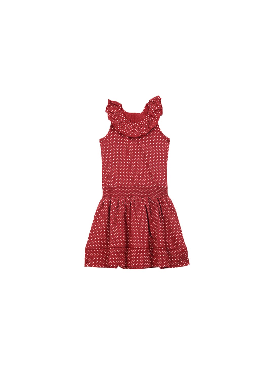 United Colors of Benetton Girls Red Printed Dress