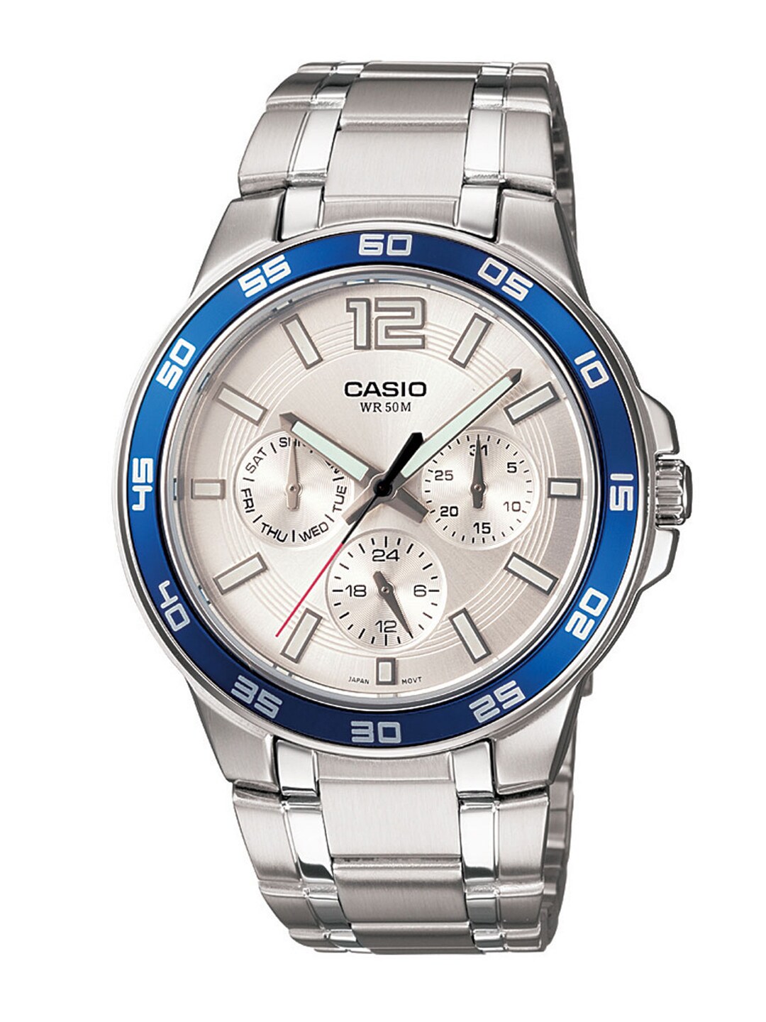 CASIO Enticer Men White Dial Analogue Watch A485