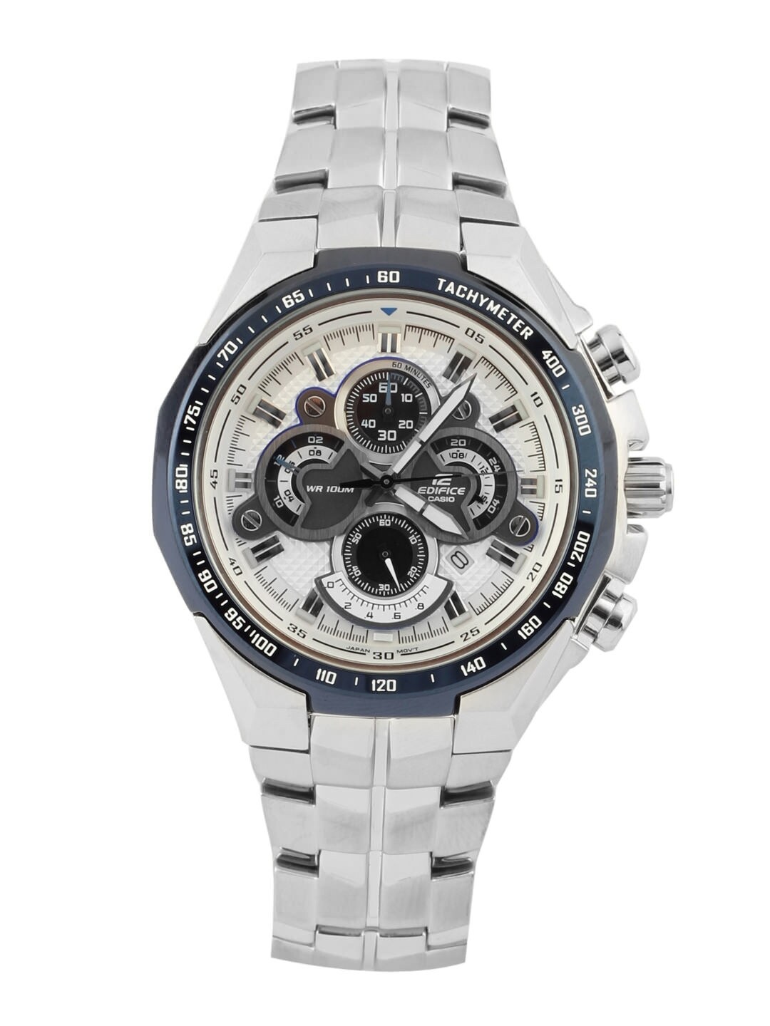 CASIO Edifice Men White Dial Chronograph Watch EX006