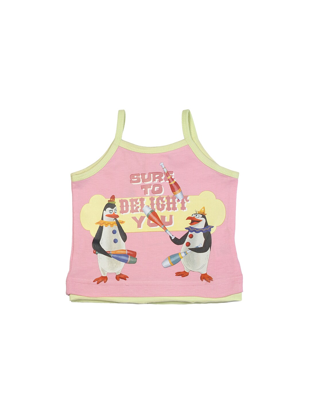 Madagascar3 Infant Girls Pink Spaghetti Top