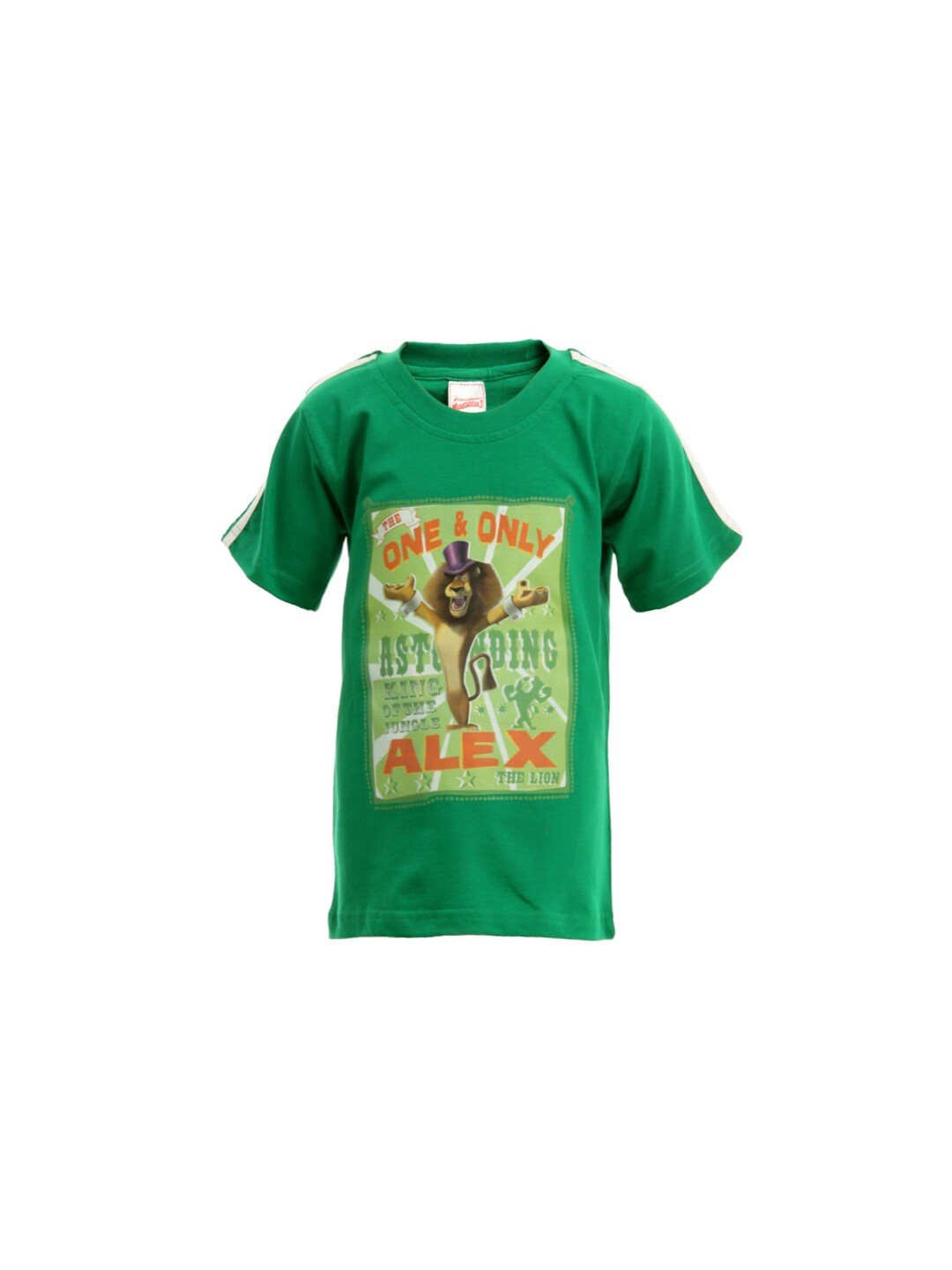 Madagascar 3 Boys Green Printed T-Shirt