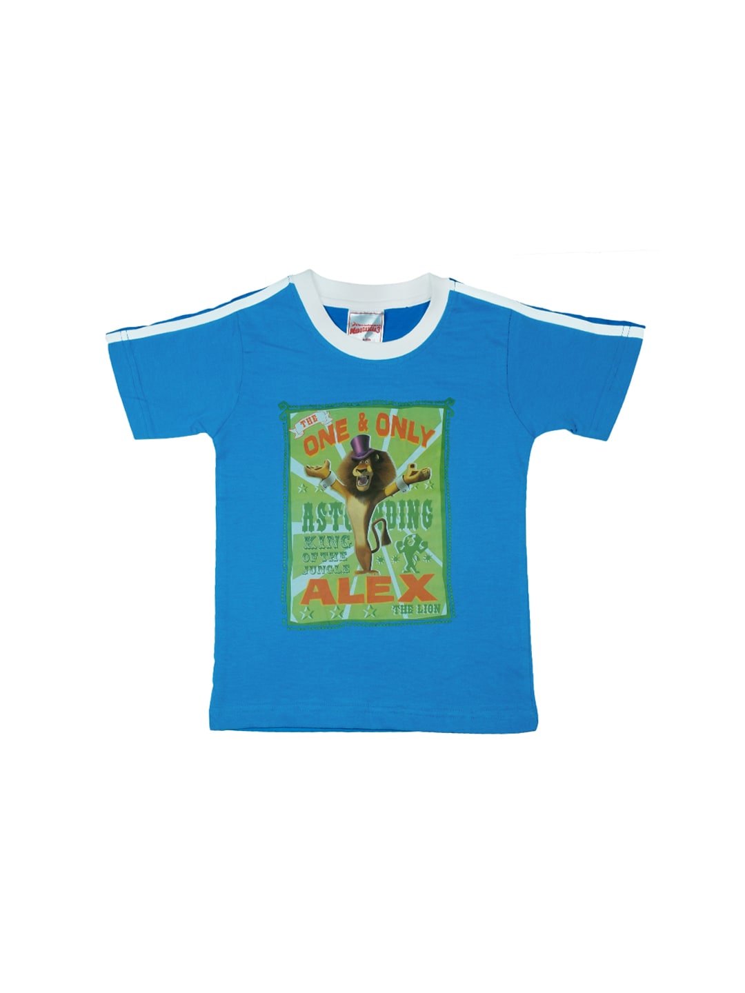 Madagascar3 Boys Printed Blue T-Shirt