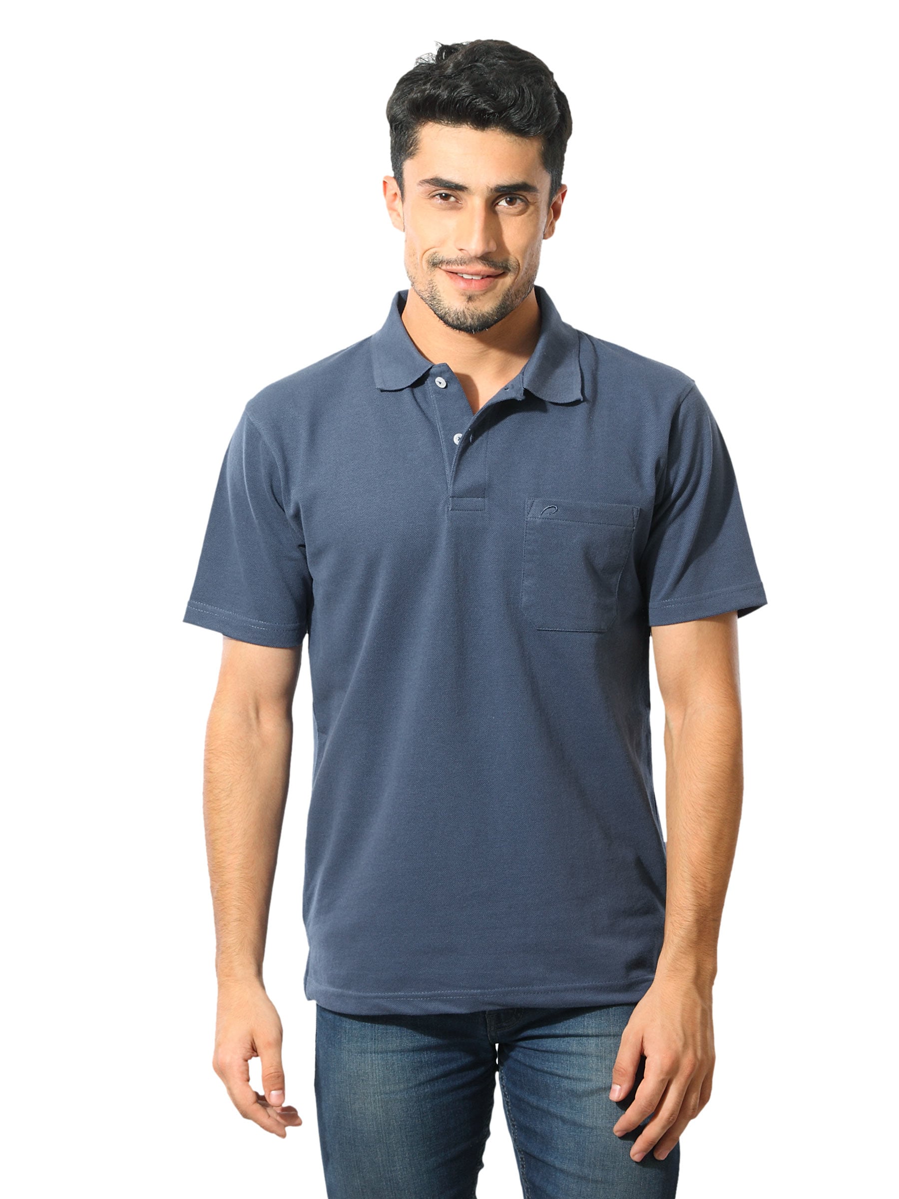 Proline Men Blue Polo T-shirt