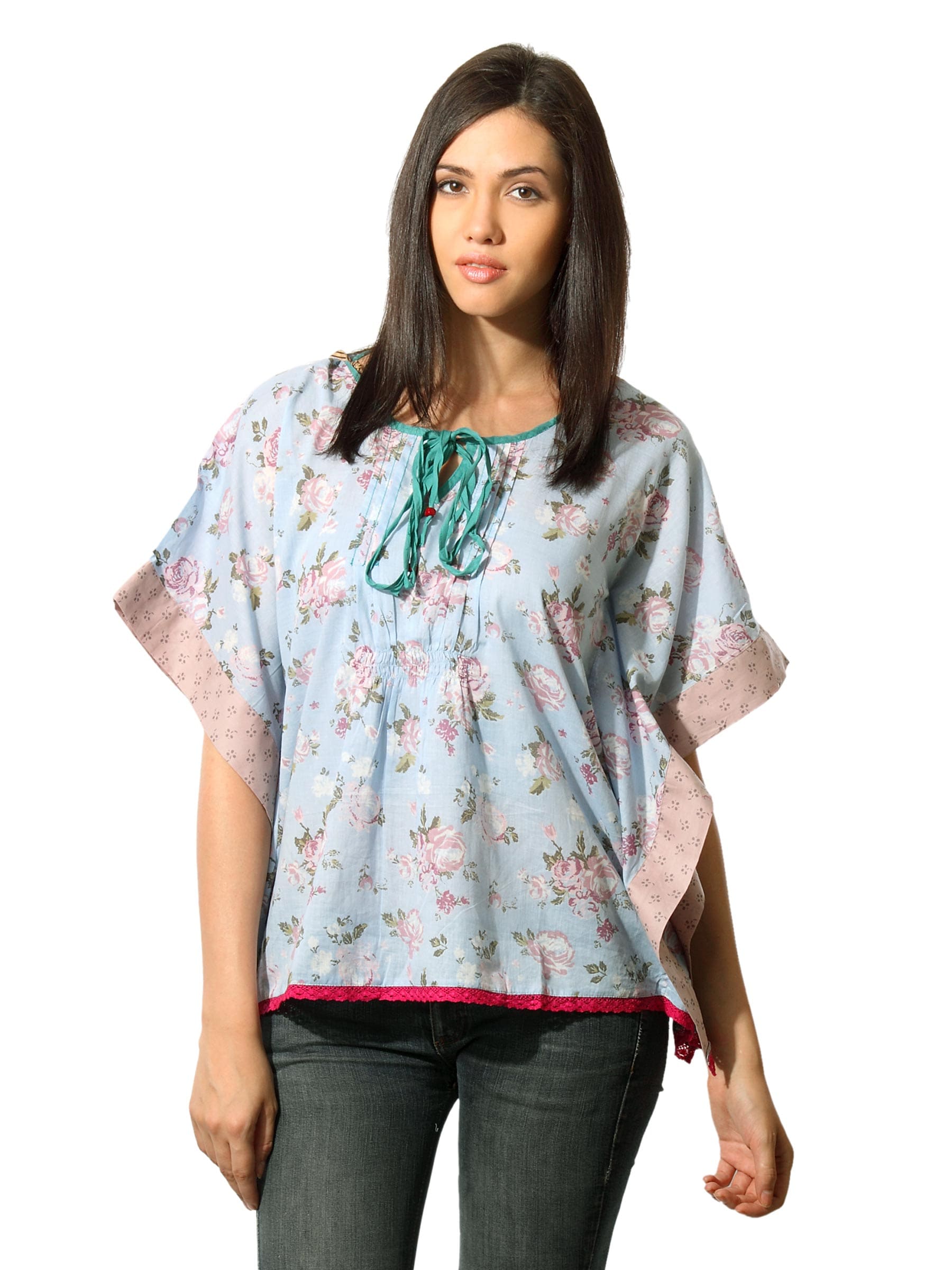Mineral Women Floral Blue Top