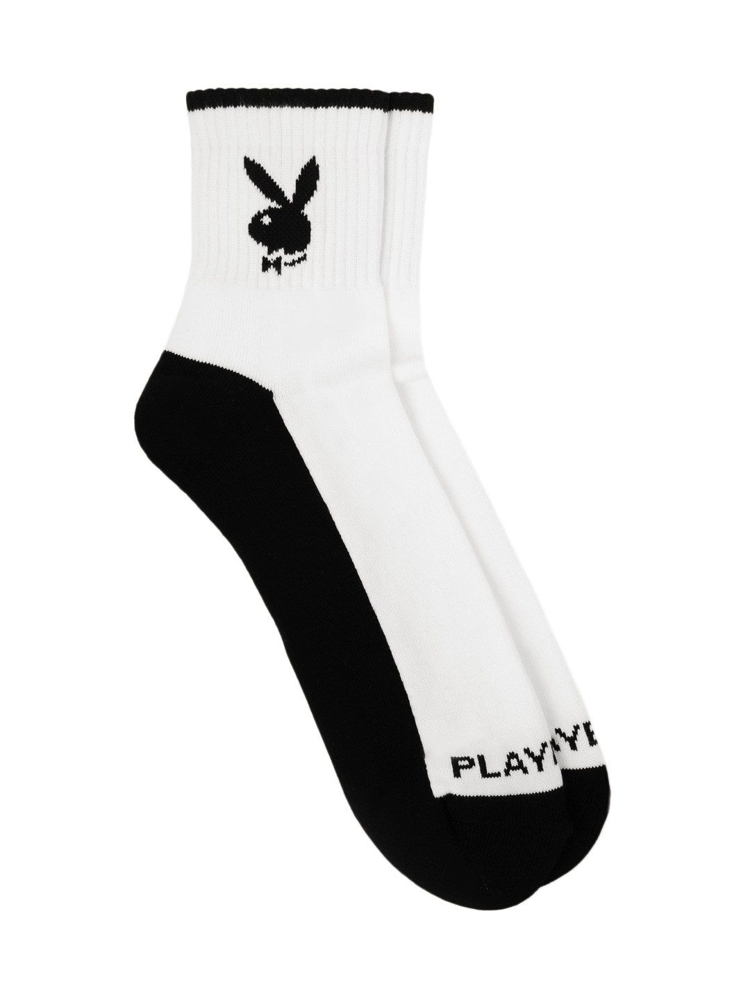 Playboy Men Black & White Socks