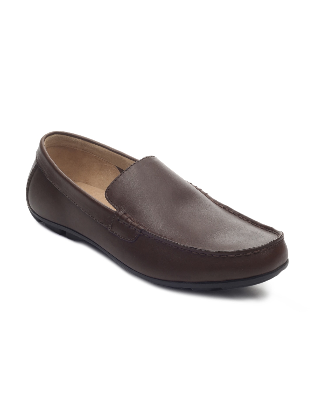Clarks Men Brown Leather Loafers