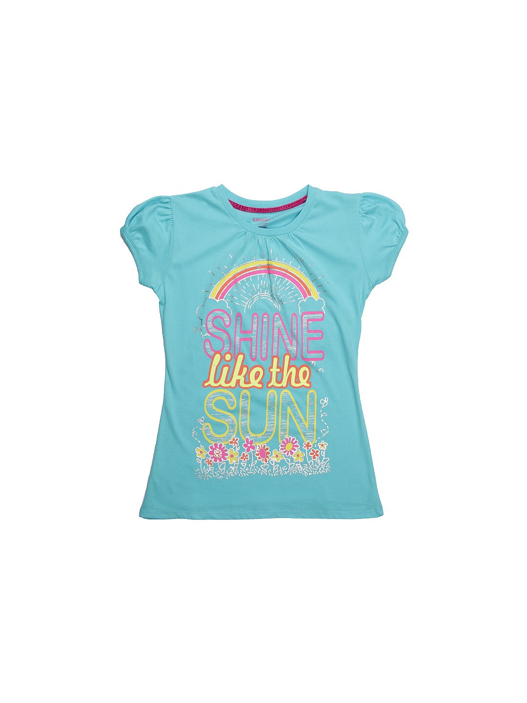 Kids Ville Girls Turquoise Blue Top