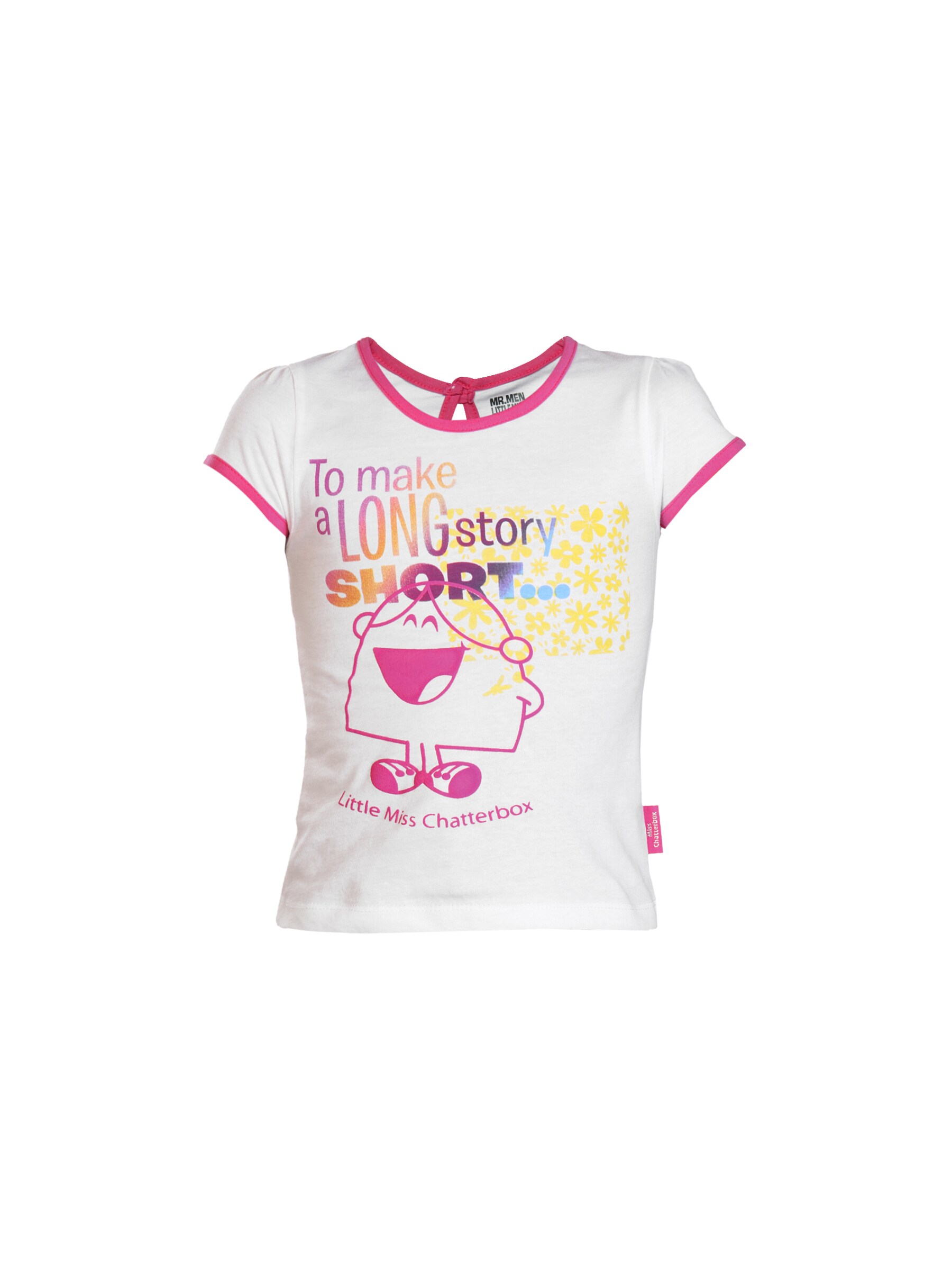 Mr. Men Little Miss Girls White Printed Top