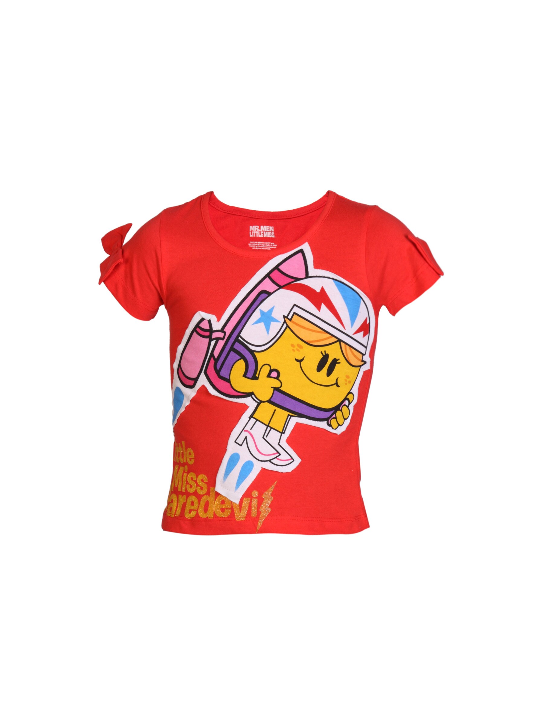 Mr. Men Little Miss Girls Red Printed Top