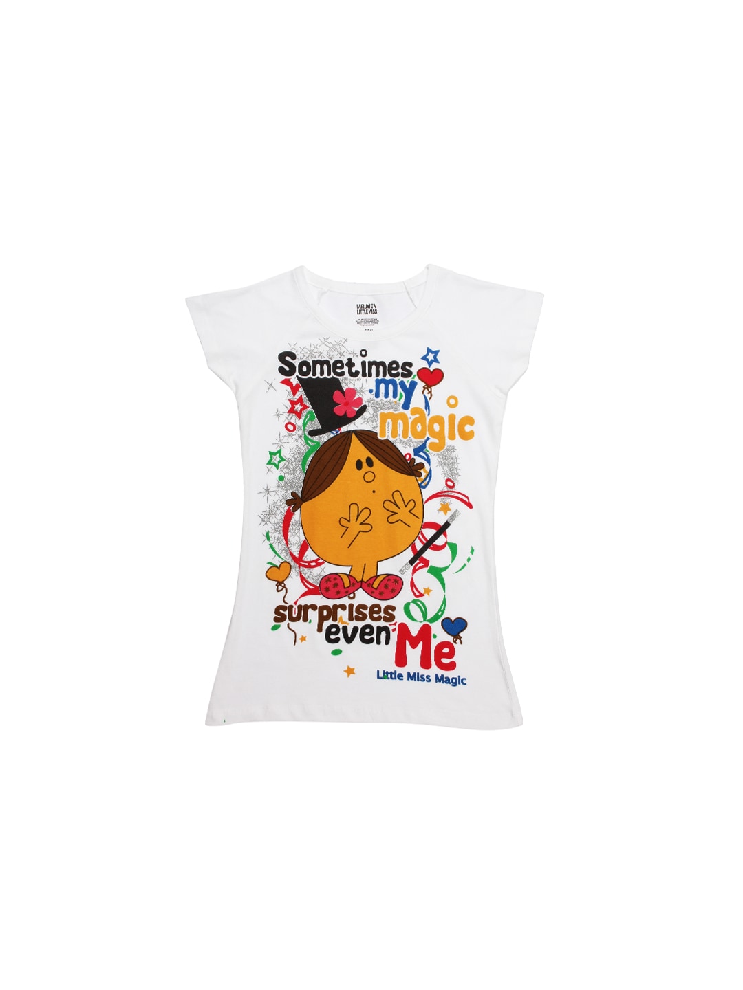 Mr. Men Little Miss Girls White Tops