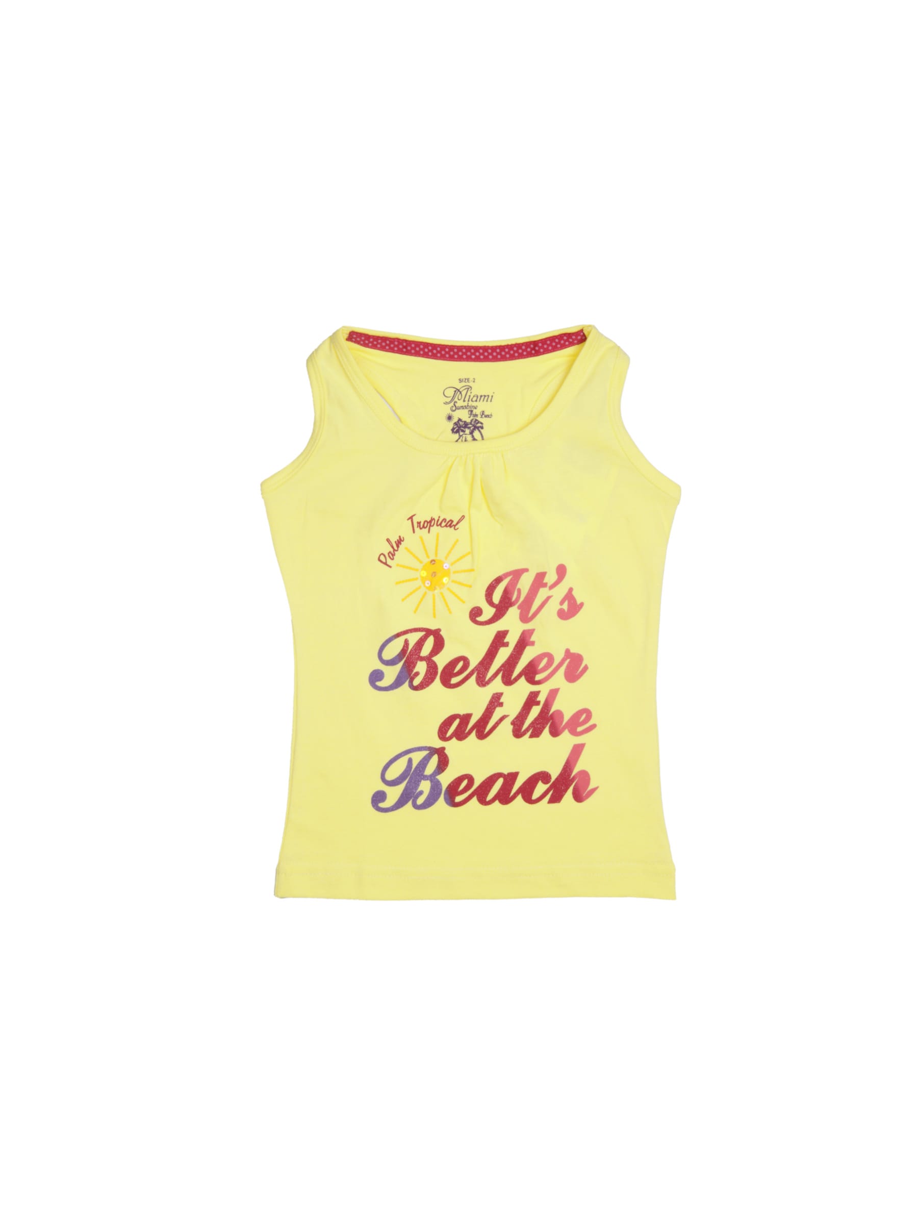 Gini and Jony Girls Milan Yellow Tops