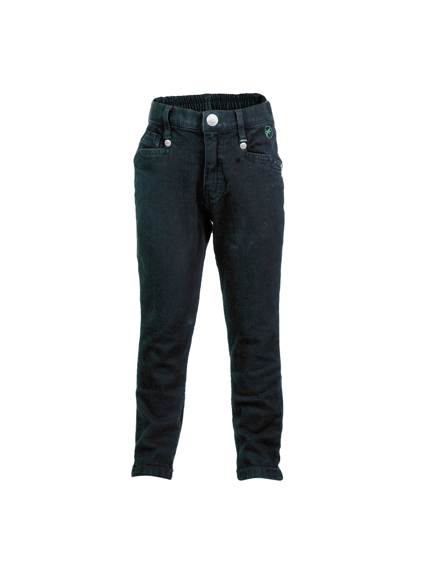 Gini and Jony Girls Woven Black Jeans