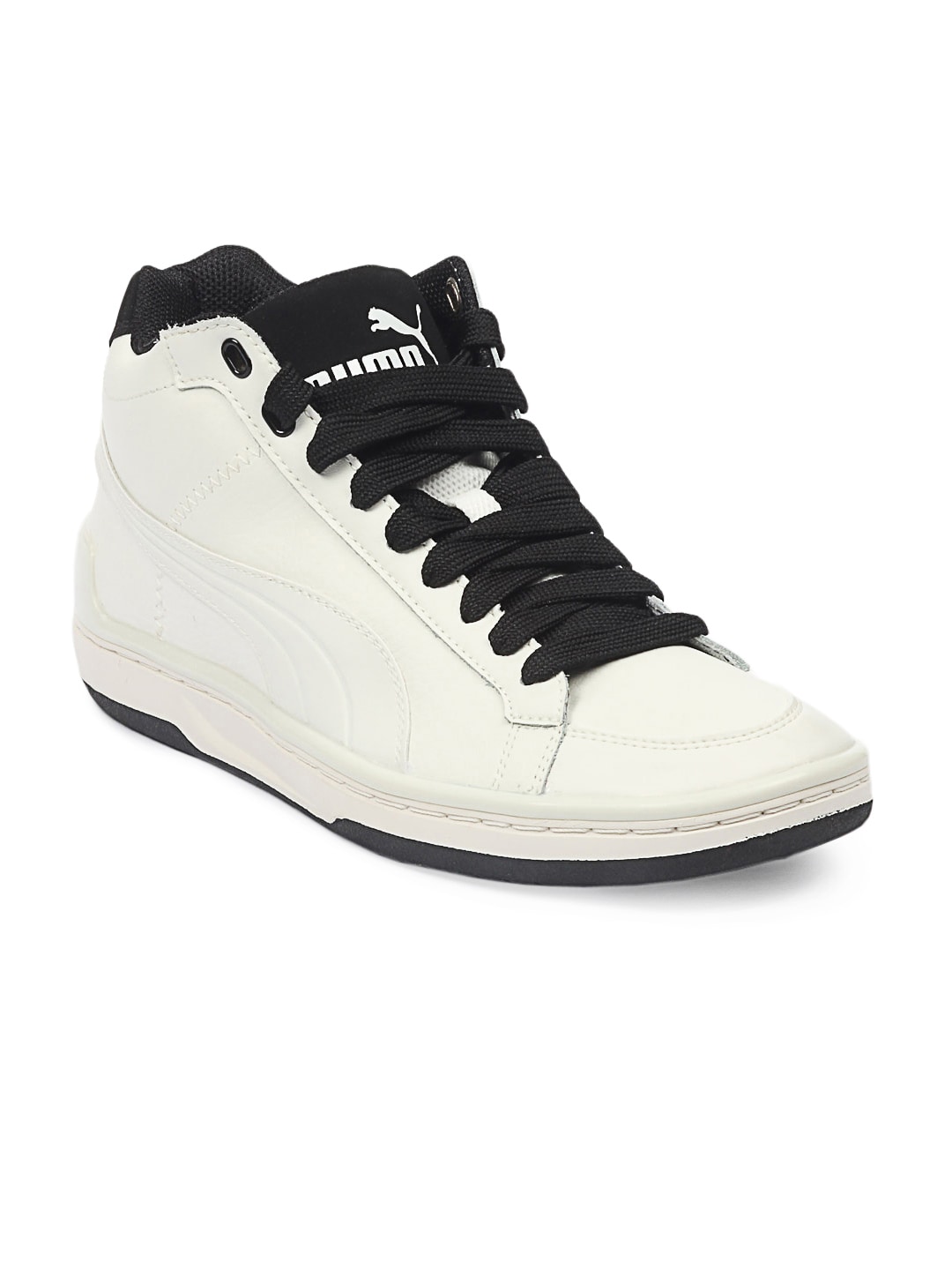 Puma Men White Evo Leather Shoes